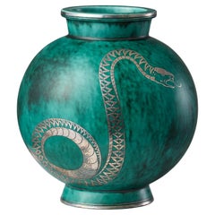 Vase ‘Argenta’ designed by Wilhelm Kåge for Gustavsberg, Sweden 1930s