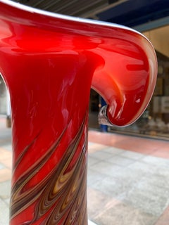 Vase « arum » en verre de Murano