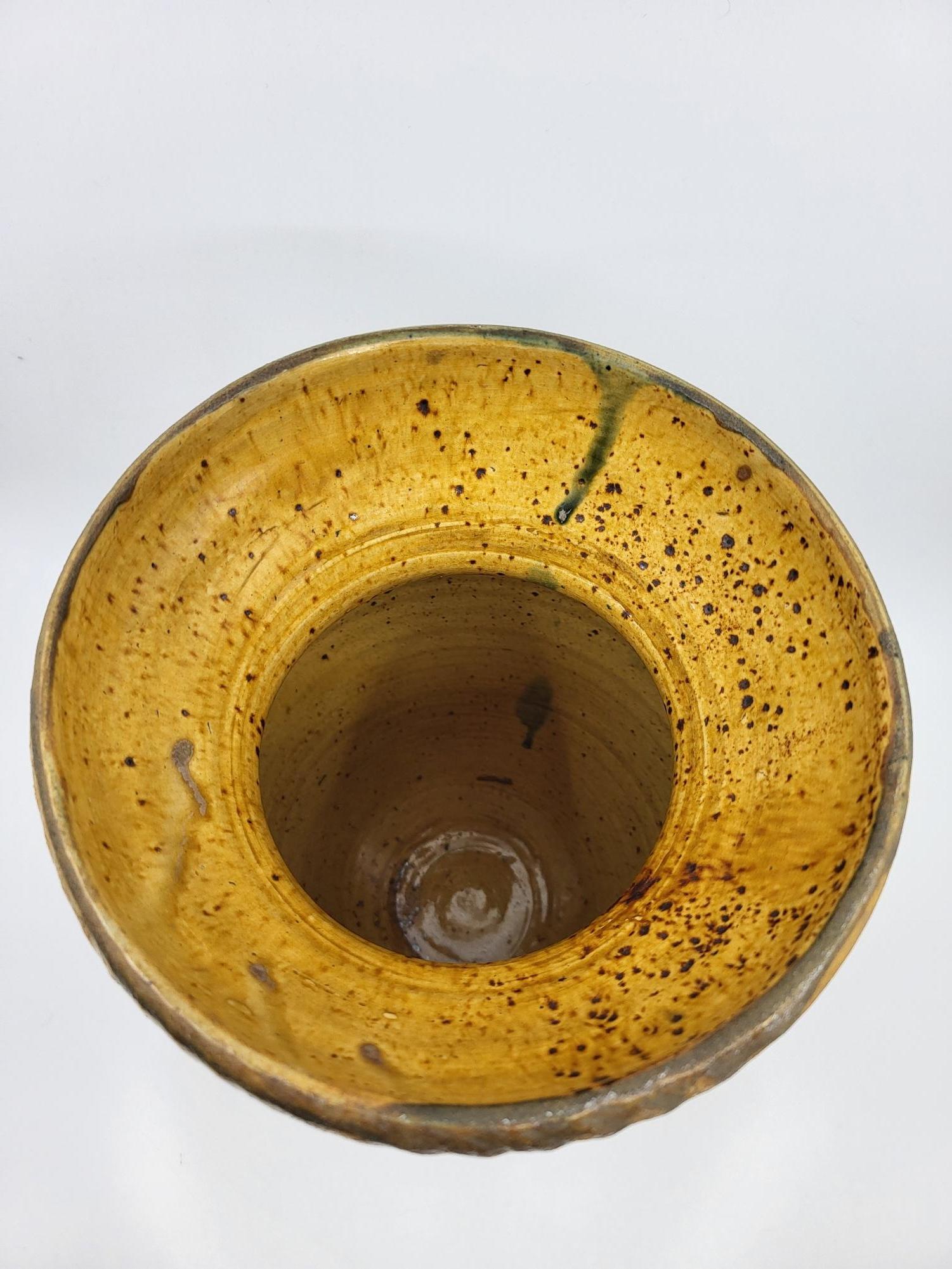 Vase Atelier Primavera au Printemps, Vase  grès céramique Francais Art déco XXe (Emailliert) im Angebot