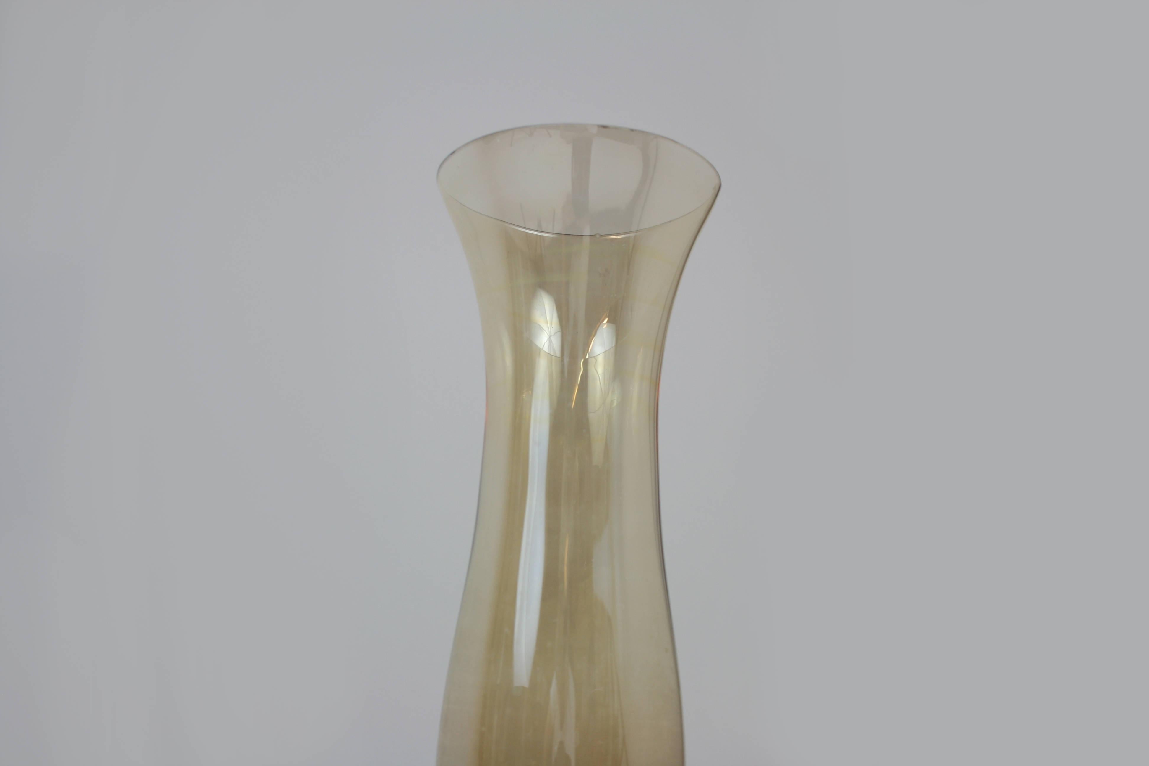 Glass Vase Attributed to Lobmeyr, Vienna For Sale