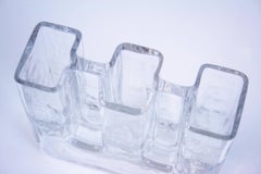 Vase Attributed to Riedel Austria 1970s Glass Design