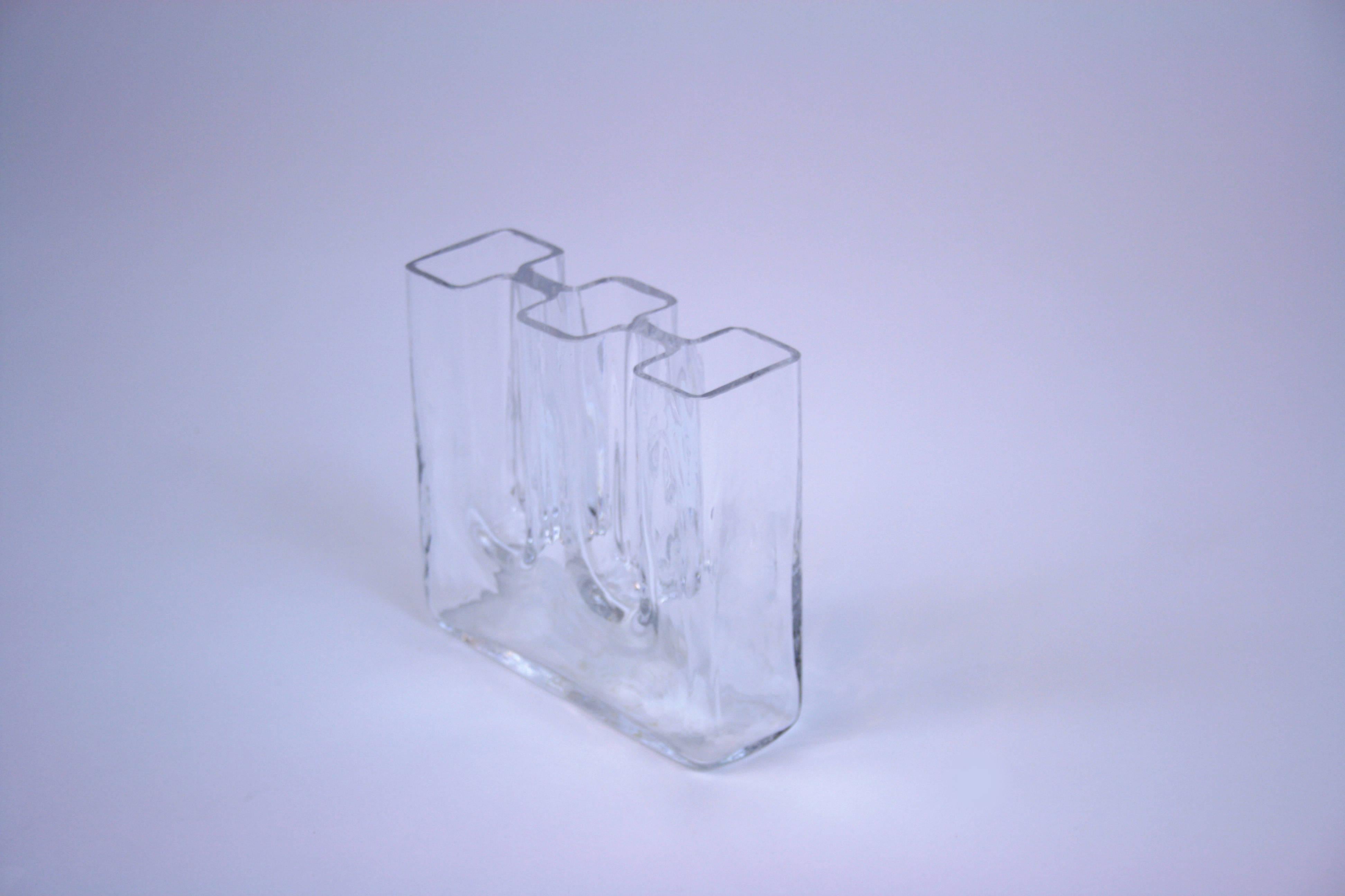 Riedel Austria zugeschriebene Vase, Glasdesign, 1970er Jahre im Angebot 2