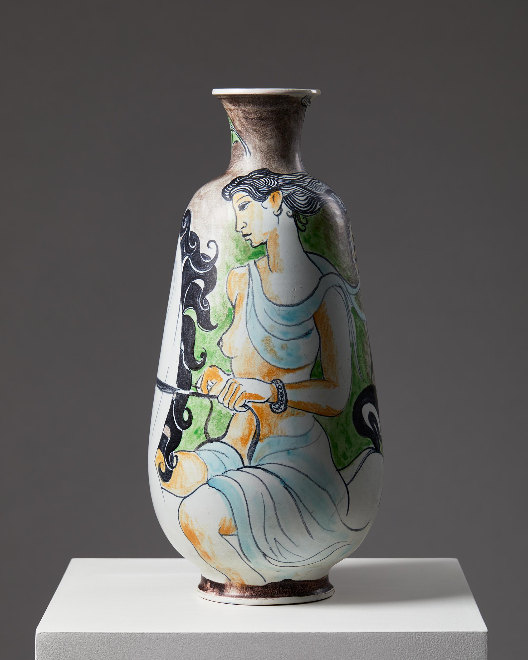 Swedish Vase “Autumn” Designed by Carl-Harry Stålhane for Rörstrand, Sweden, 1944