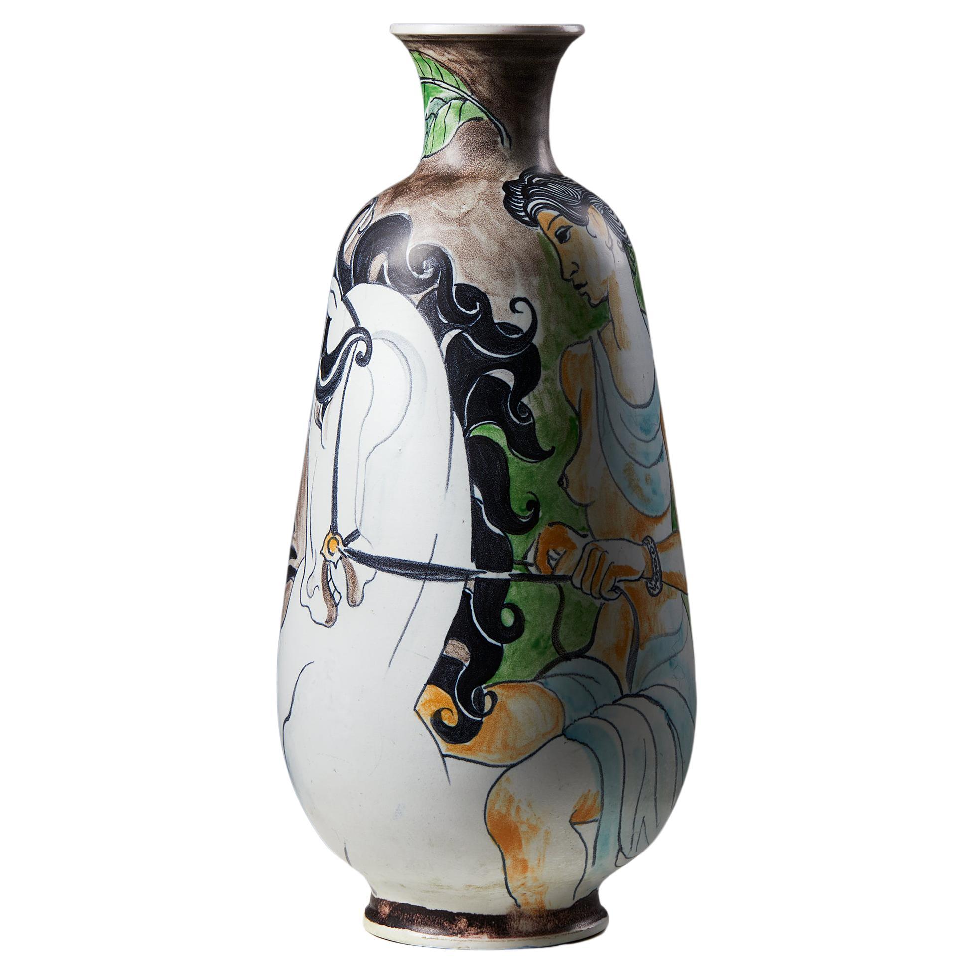 Vase “Autumn” Designed by Carl-Harry Stålhane for Rörstrand, Sweden, 1944