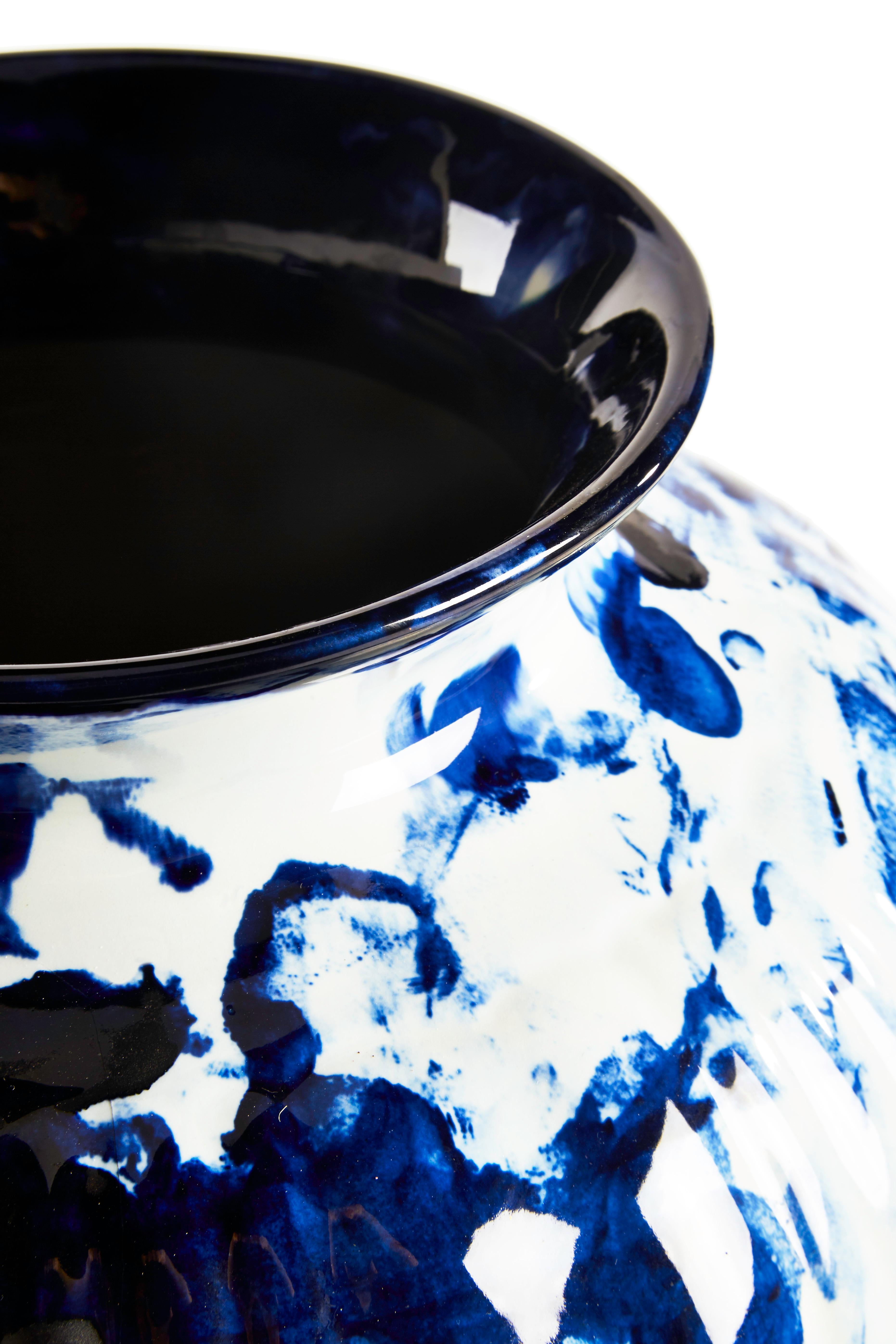 Dutch Vase Big, by Marcel Wanders, Delft Blue Hand-Painted, 2006, Unique #100039/2