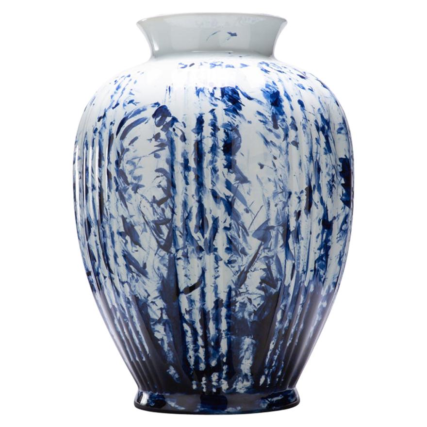 Vase Big, by Marcel Wanders, Delft Blue Hand-Painted, 2006, Unique #100039/6