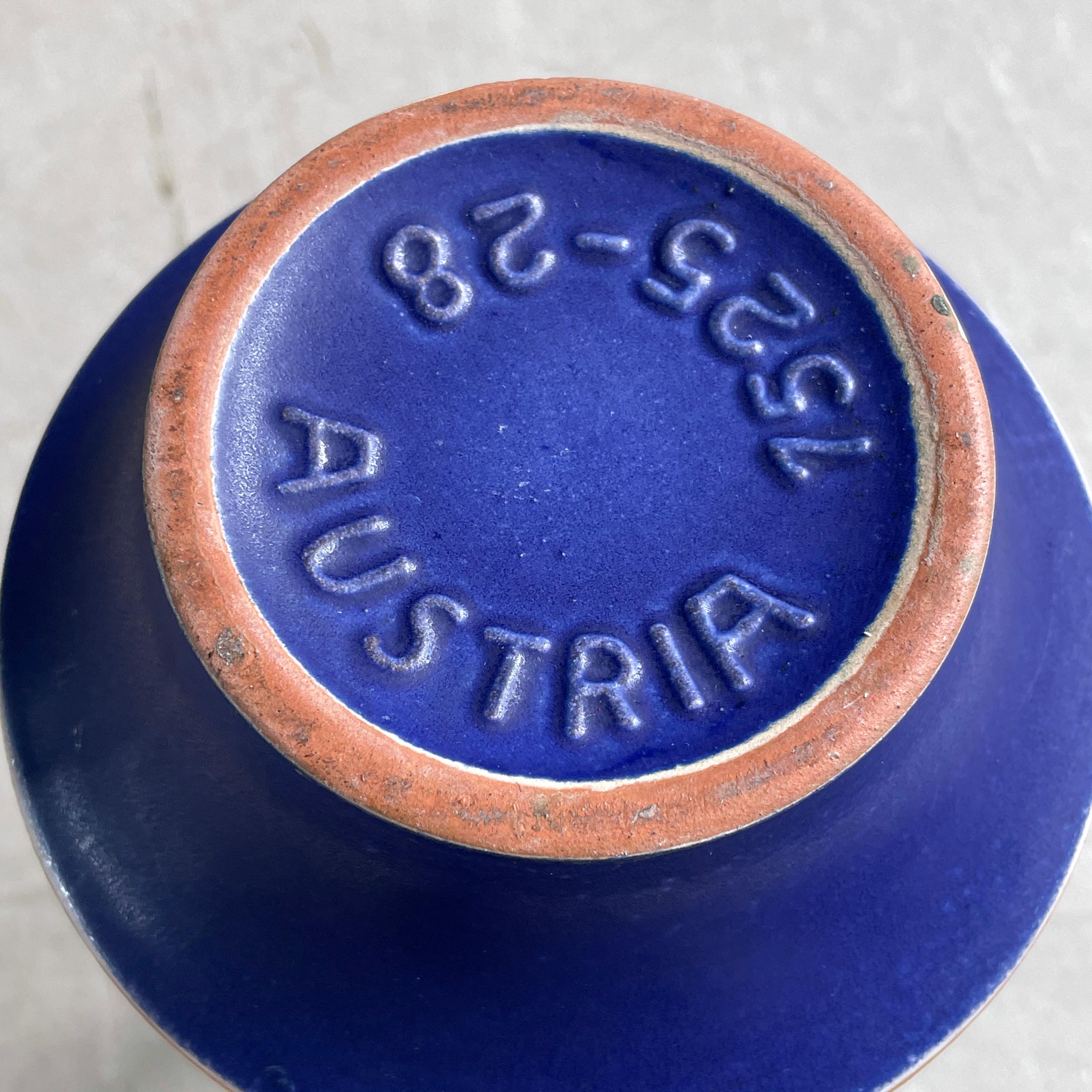 Mid-Century moderno Vaso blau/gelb in vendita