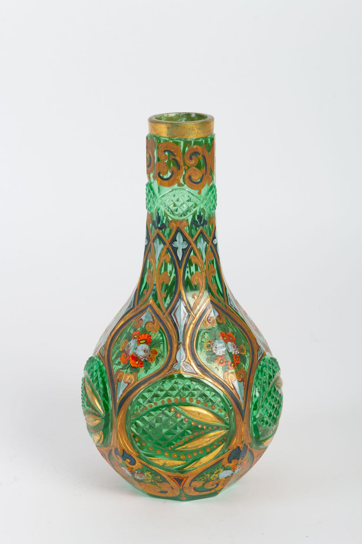 Vase, Bohemia, 19th Century, Napoleon III Period In Good Condition In Saint-Ouen, FR