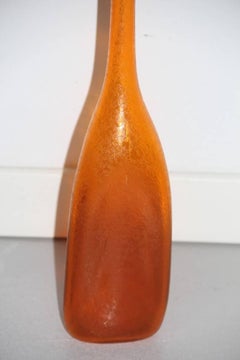 Vase Bottle by Flavio Poli for Seguso, Design 1960s Murano Art Glass
