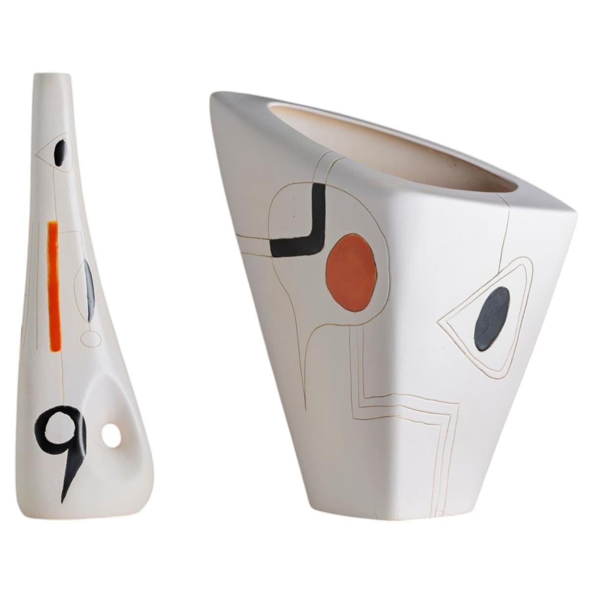 Vase Bouteille (duo) en vente