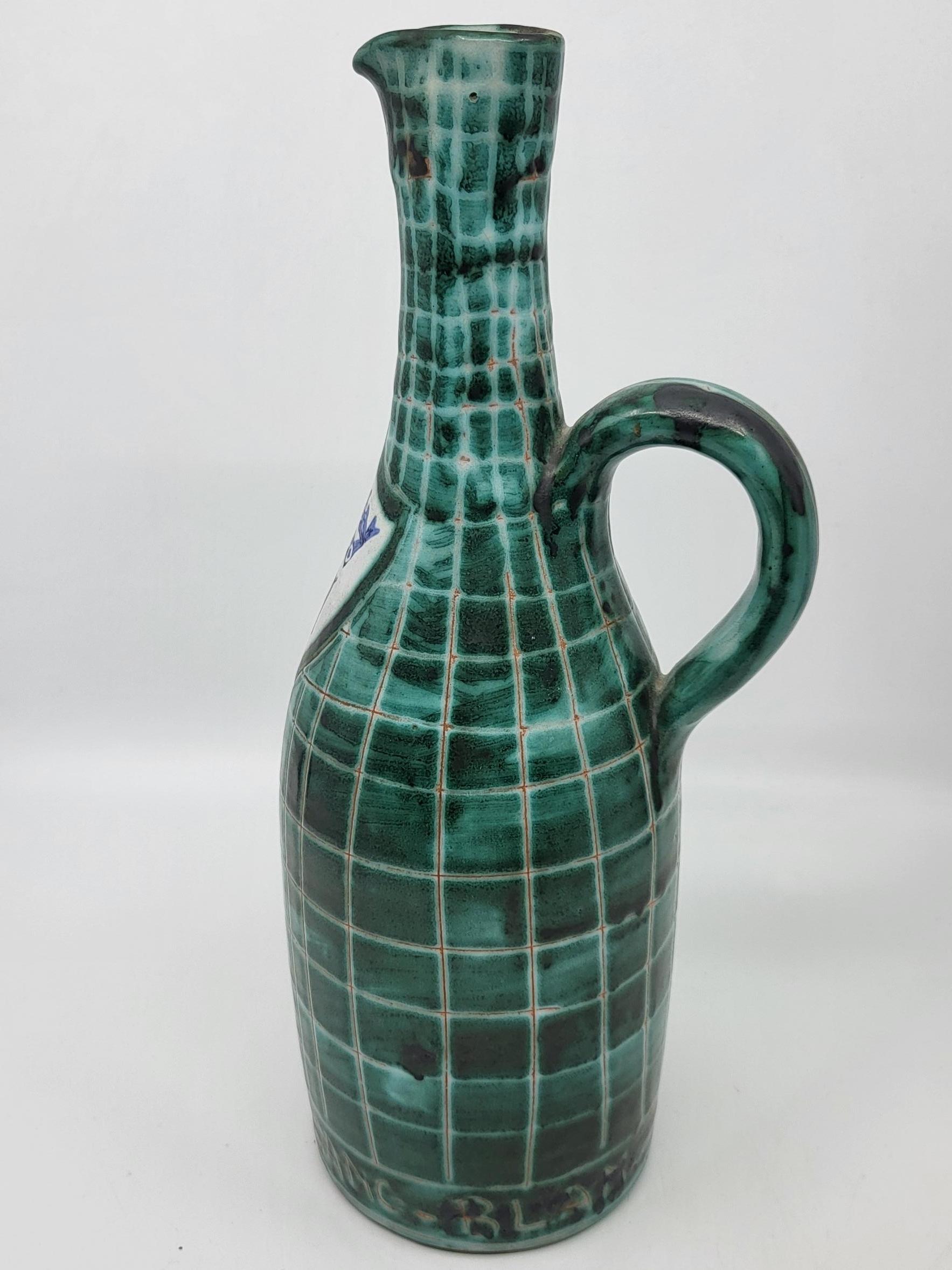 20ième siècle Bouteille Robert Picault en céramique Francaise Vallauris Côte-d'Azur 1950 en vente
