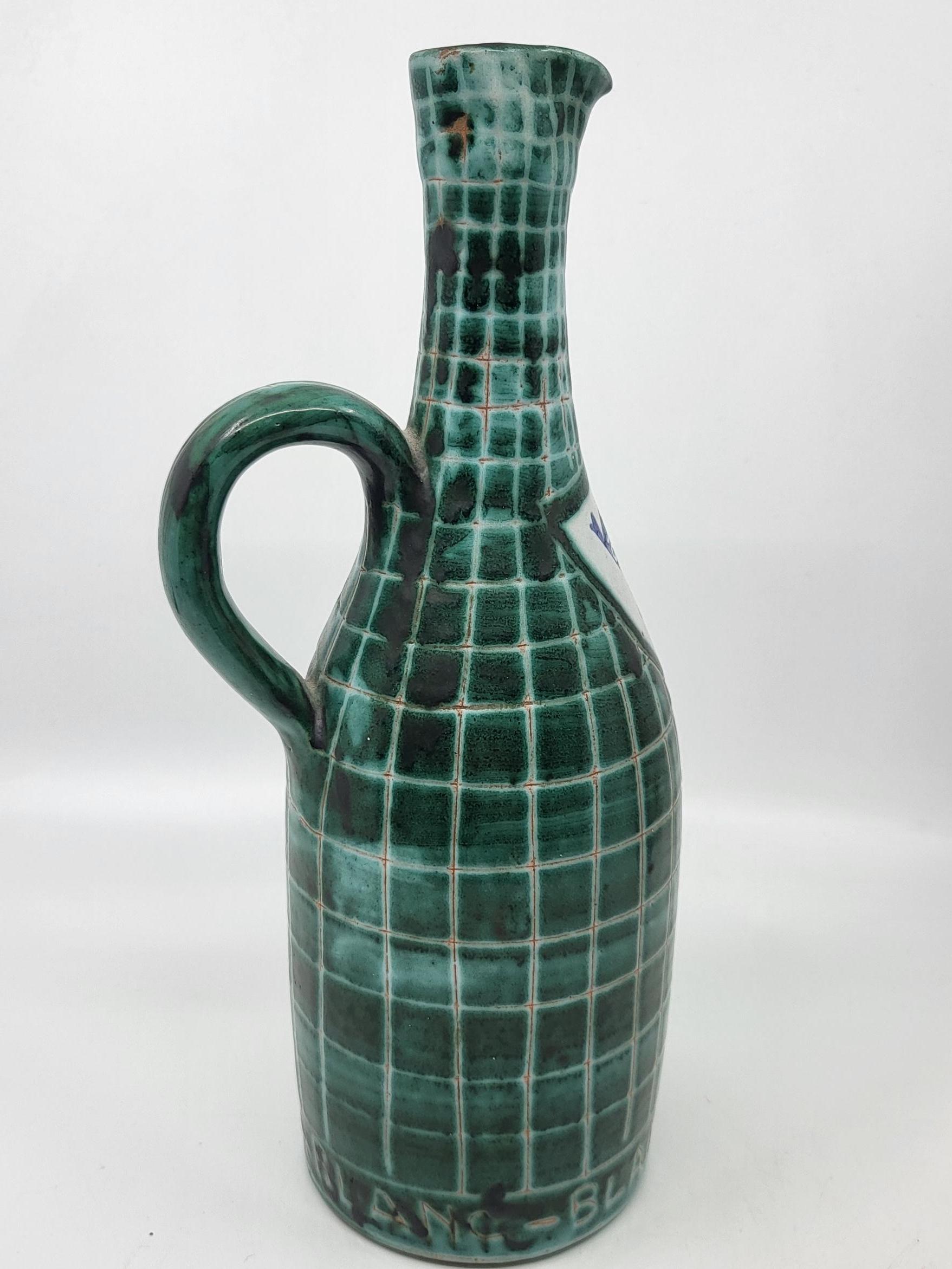 Céramique Bouteille Robert Picault en céramique Francaise Vallauris Côte-d'Azur 1950 en vente