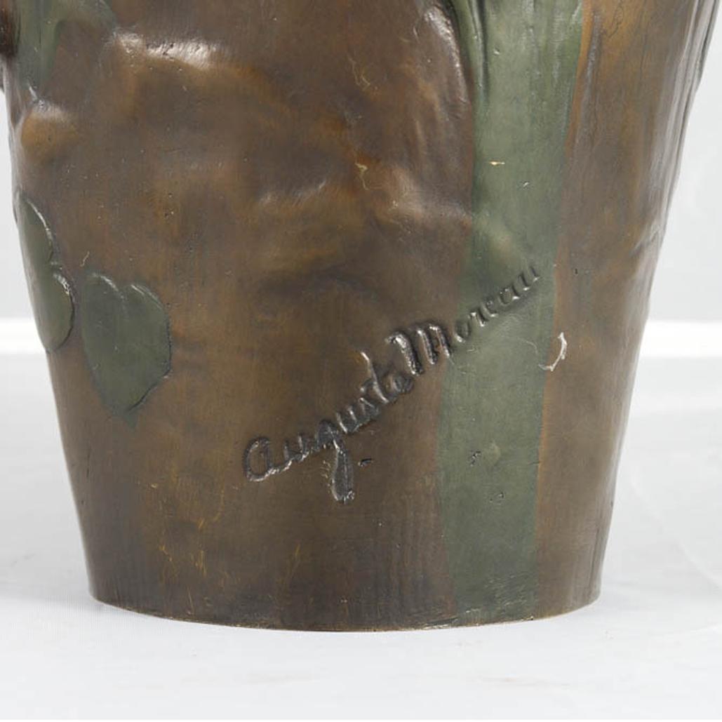 Early 20th Century Vase Bronze Art Nouveau For Sale