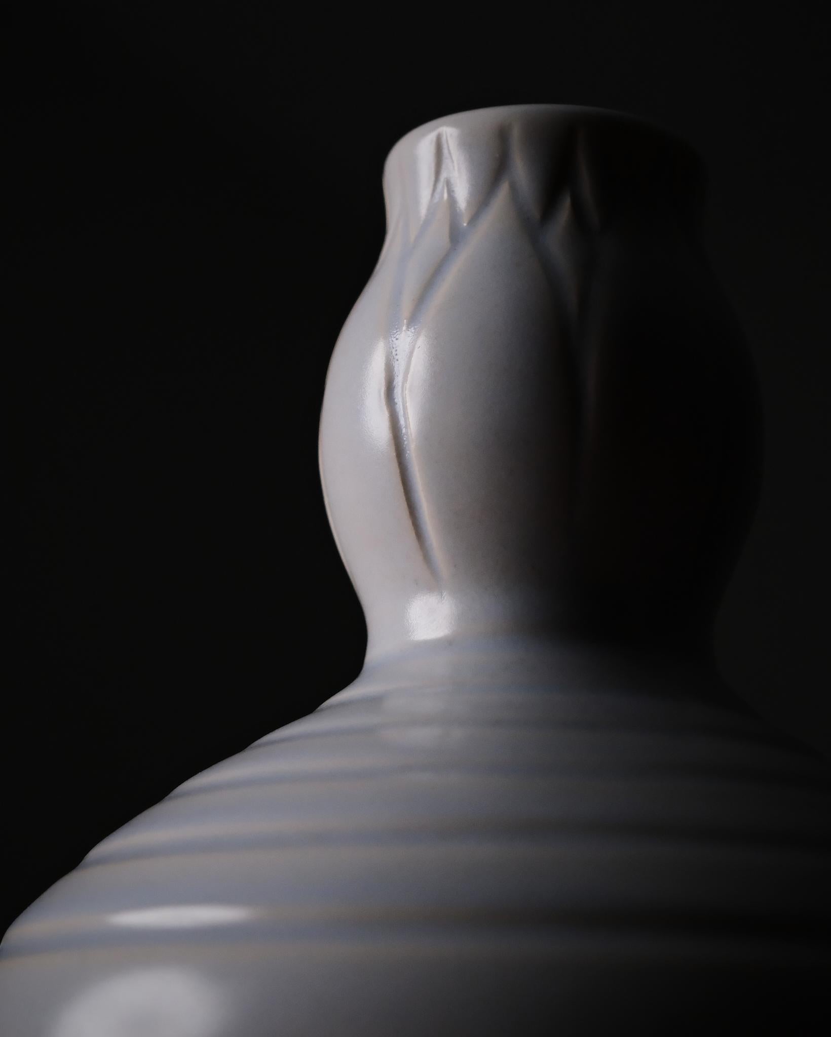 Swedish Vase by Allan Ebeling for Bo Fajans, Sweden, 1930s For Sale