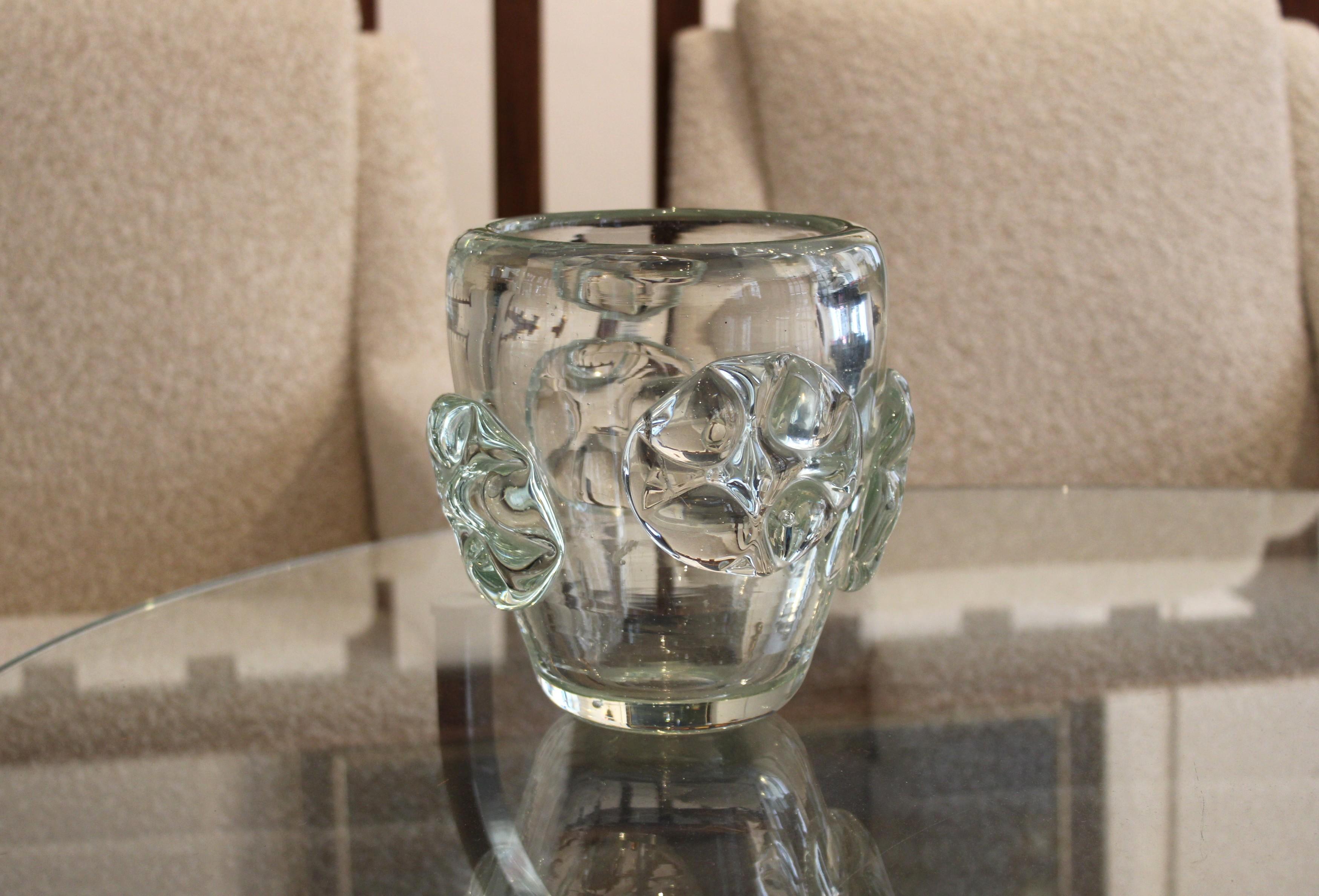 Verre Vase d'André Thuret, France, début du 20e siècle