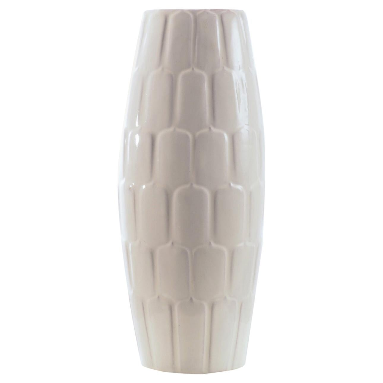 Off white Floor Vase by Anna-Lisa Thomson for Upsala-Ekeby, Sweden. 1940's. For Sale