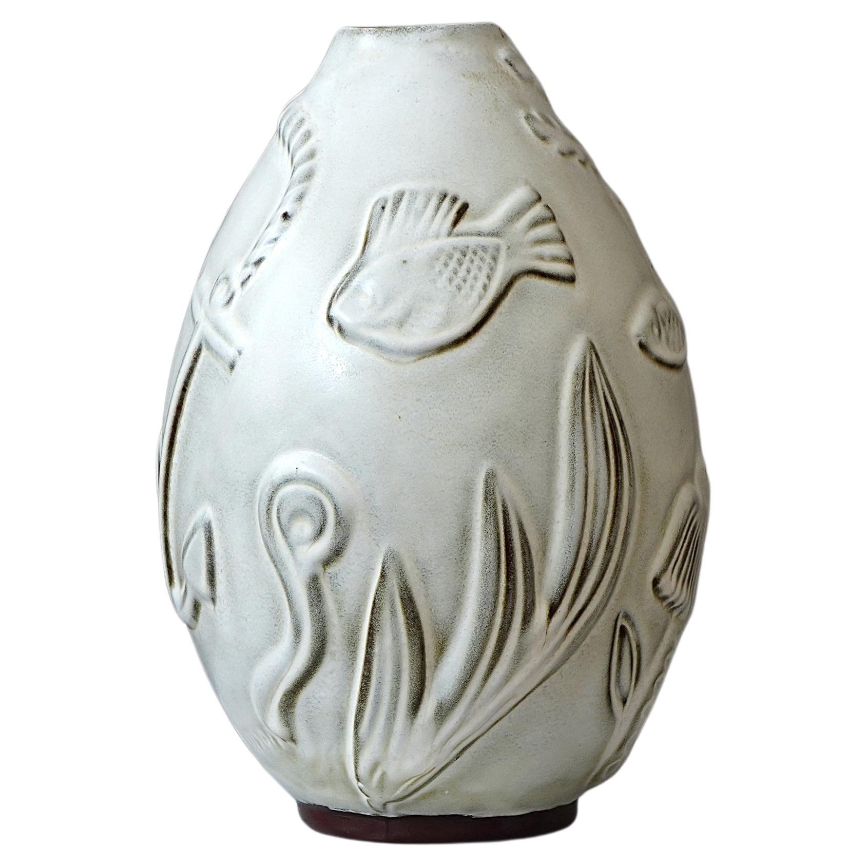 Vase by Anna-Lisa Thomson. Gefle / Upsala Ekeby, Sweden, 1930s For Sale