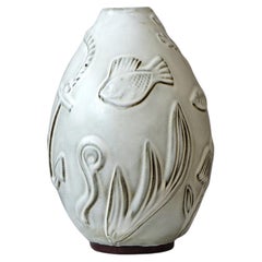 Vase von Anna-Lisa Thomson. Gefle / Upsala Ekeby, Schweden, 1930er Jahre