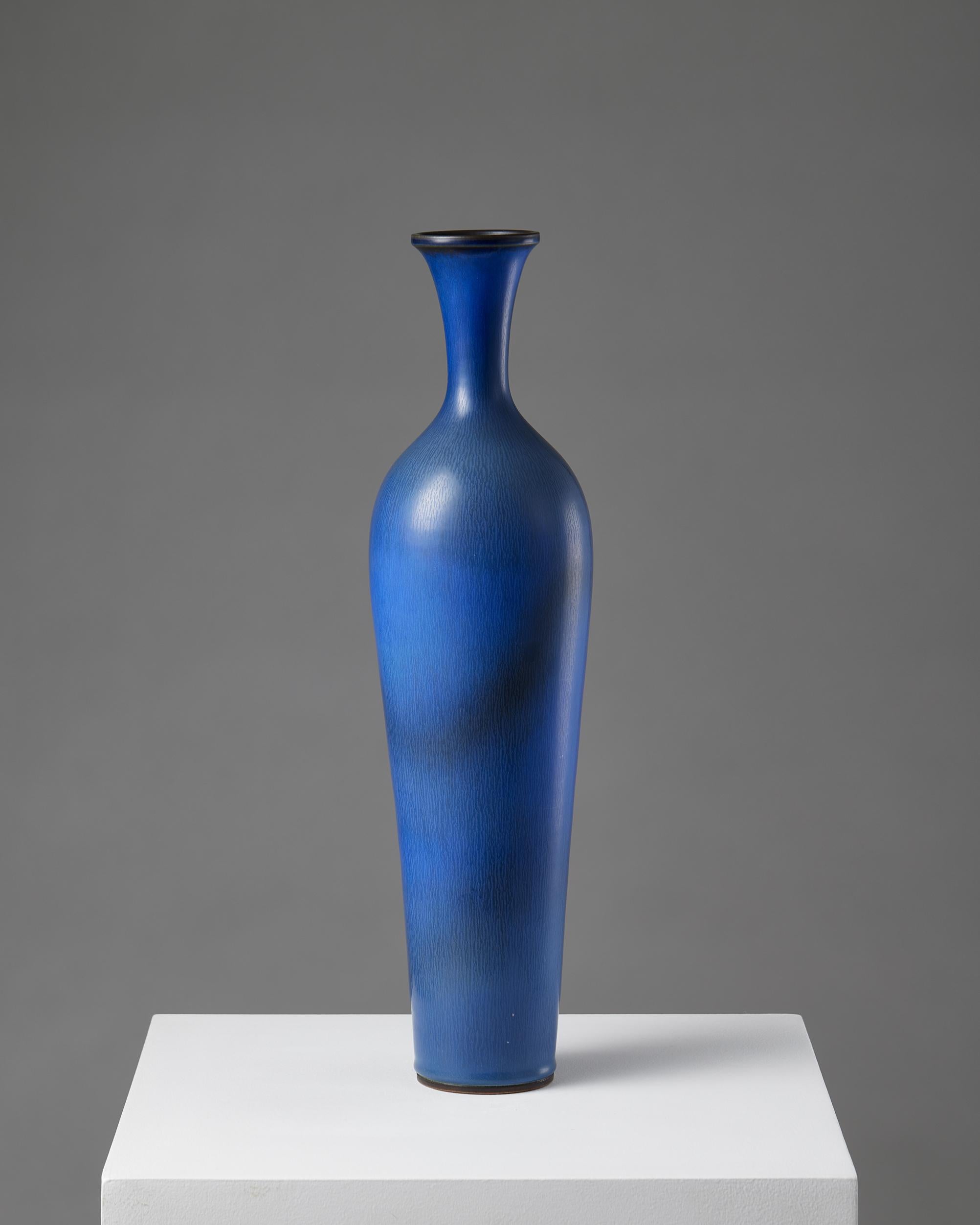 Mid-Century Modern Vase by Berndt Friberg for Gustavsberg, Sweden, 1956 For Sale