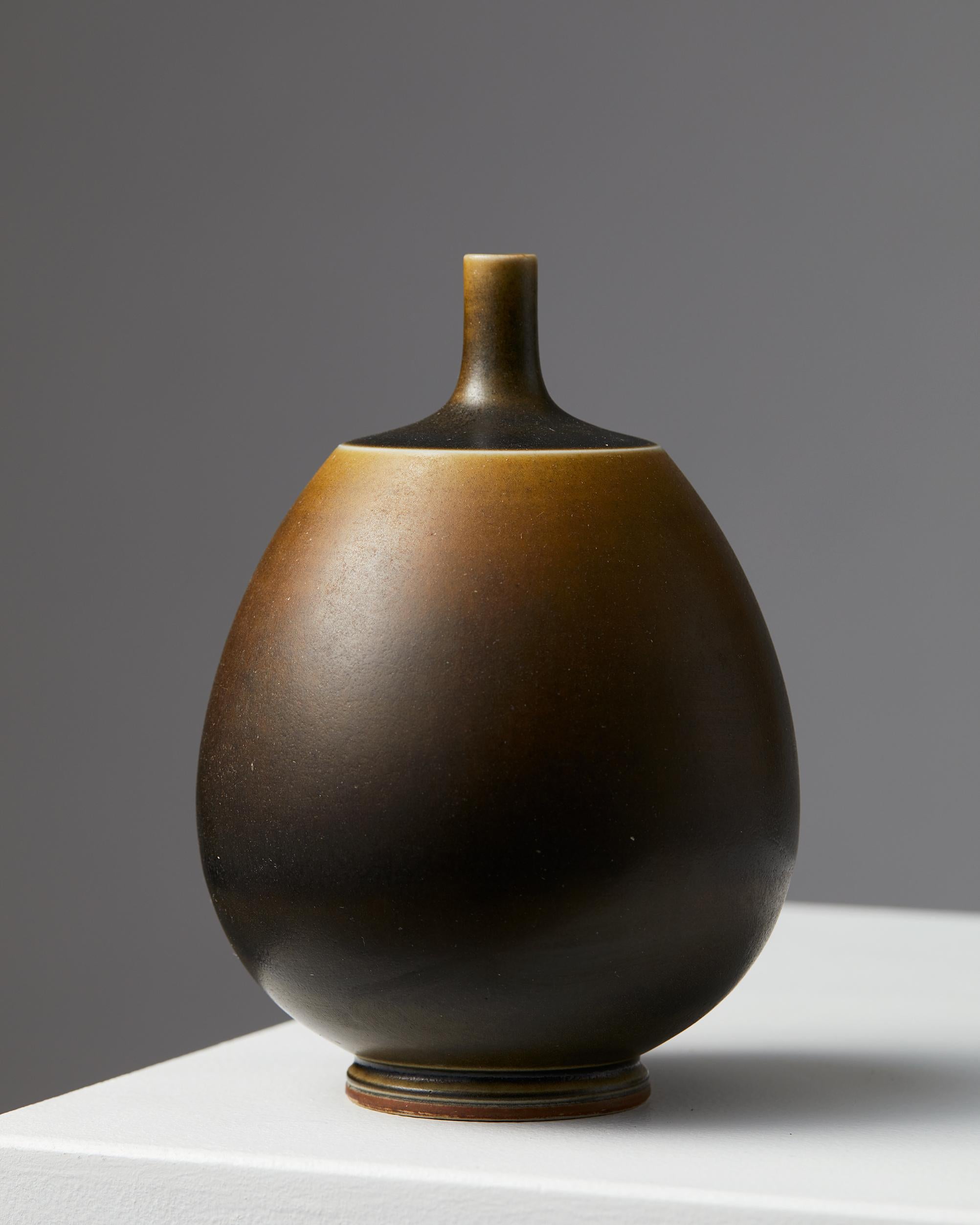 Modern Vase by Berndt Friberg for Gustavsberg, Sweden, 1962