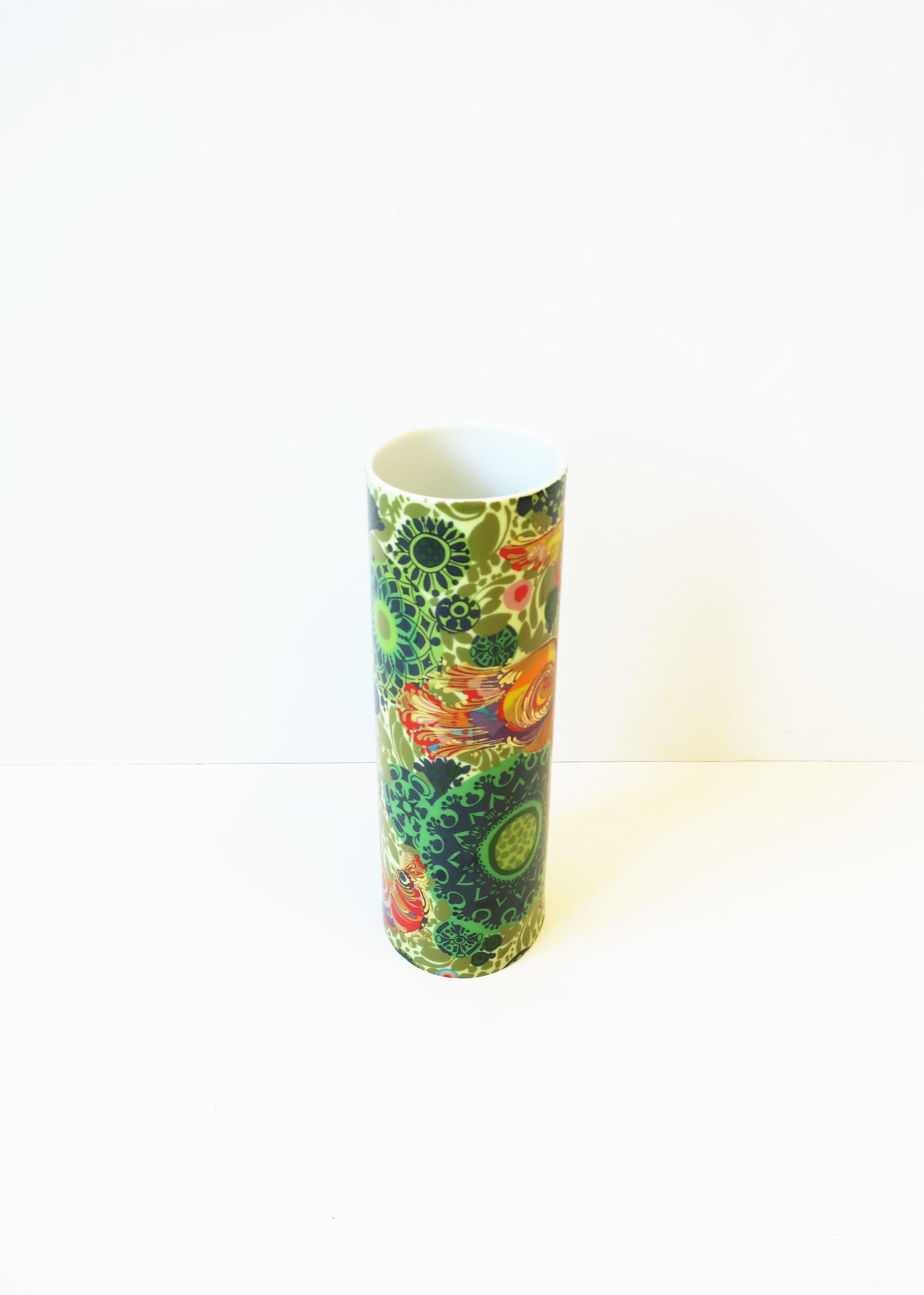 Rosenthal Studio-Line Vase by Danish Designer Bjorn Wiinblad with Bird Design 1