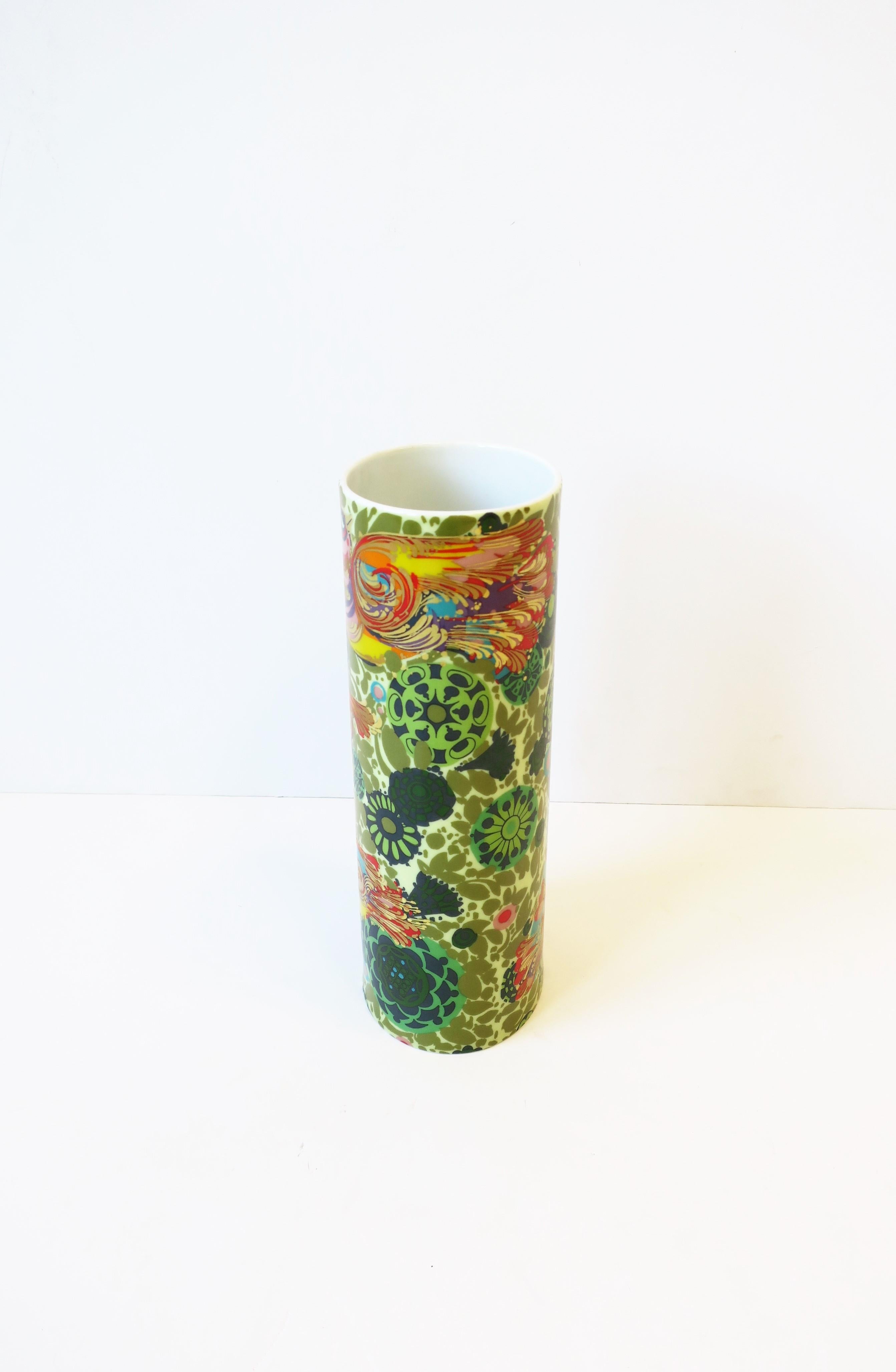 Rosenthal Studio-Line Vase by Danish Designer Bjorn Wiinblad with Bird Design 3