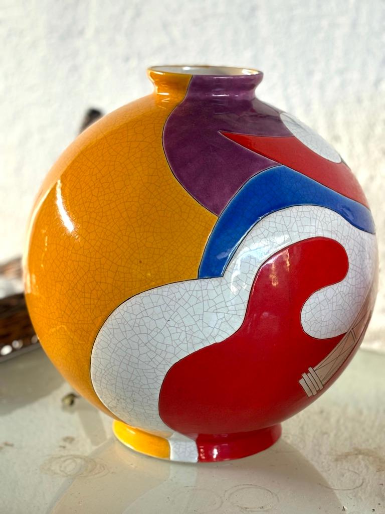 Vaso Tour Eiffel, en Emaux de Longwy (Francia), Vaso decorativo in edizione limitata a 100 esemplari (il nostro è il numero 49/100)