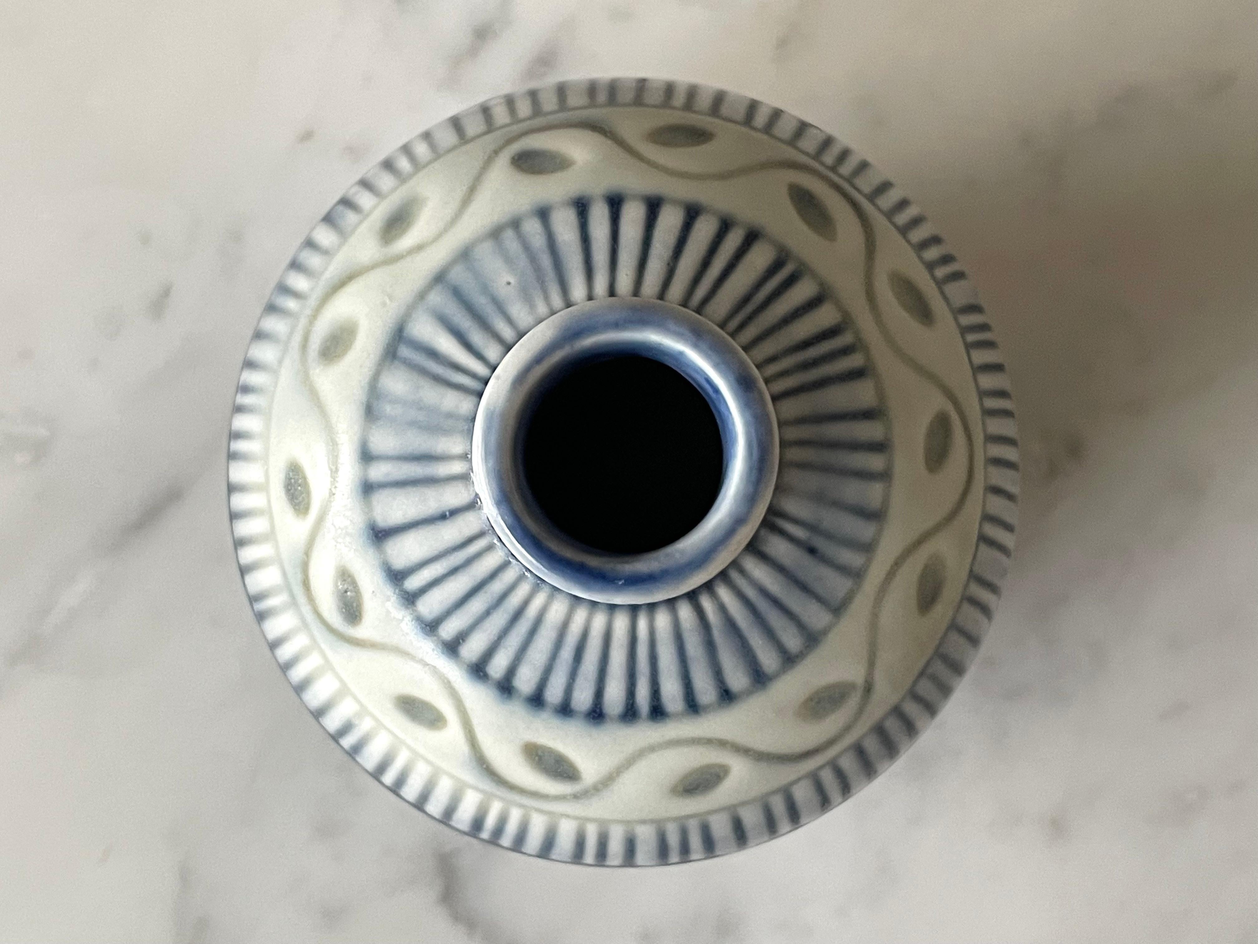Stoneware Vase by Gertrud Lönegren, Rörstrand, Sweden, 1930s