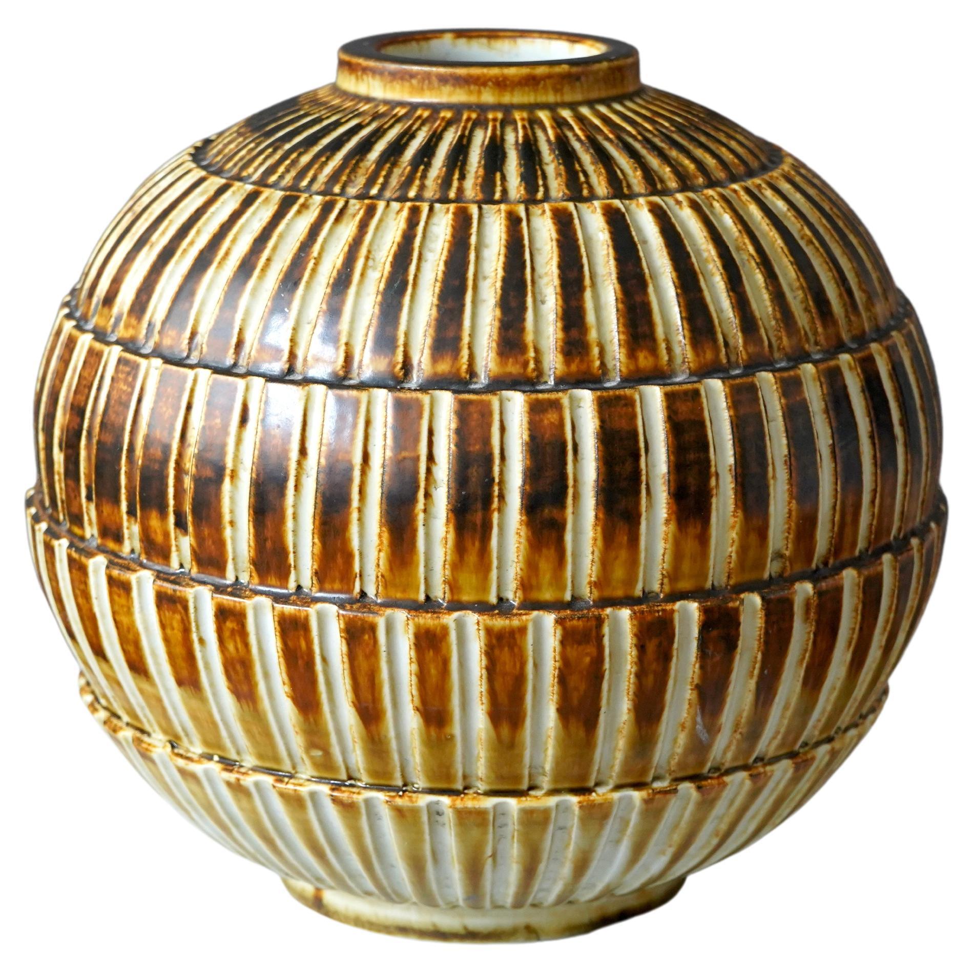 Vase by Gertrud Lönegren, Rörstrand, Sweden, 1930s For Sale