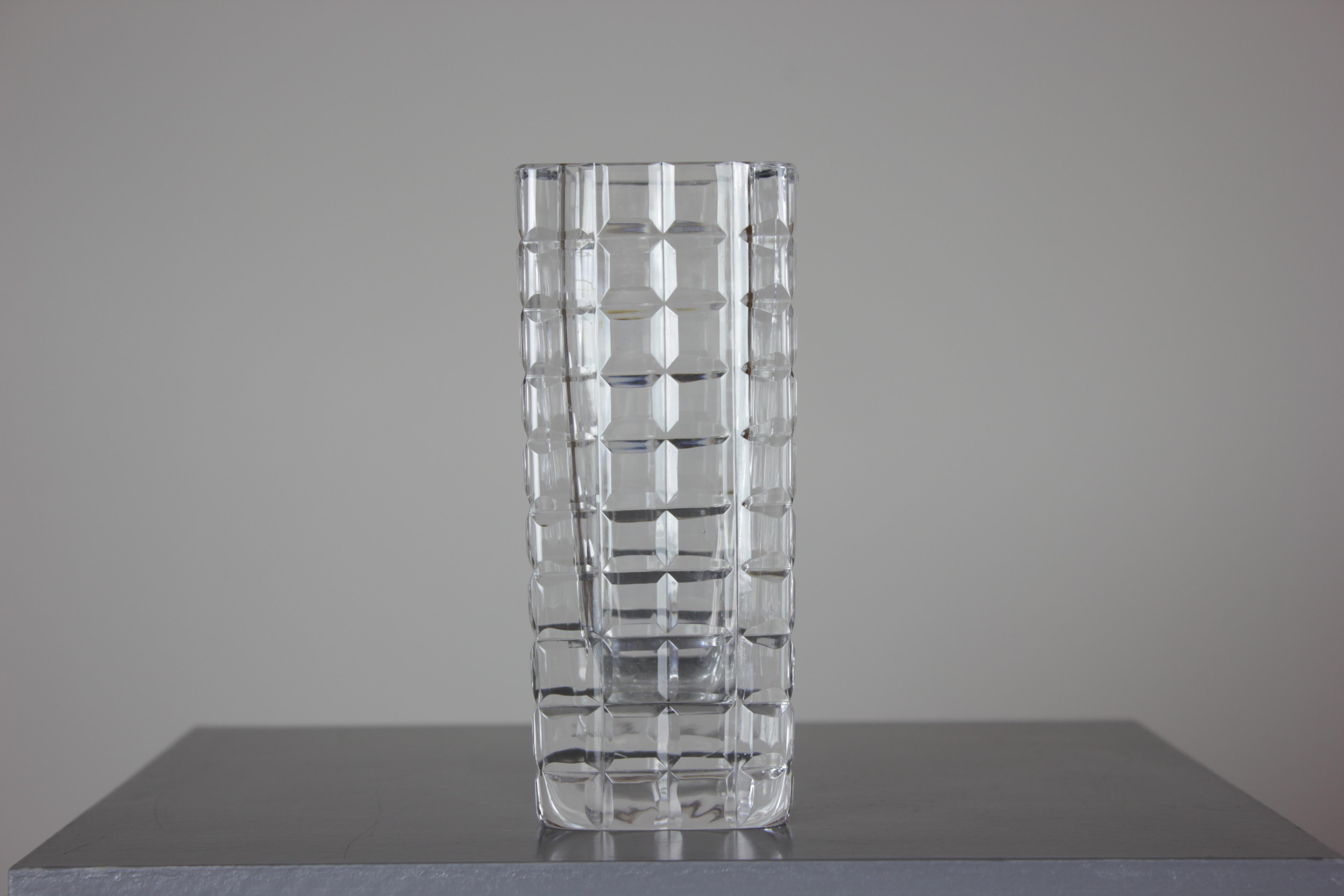Mid-Century Modern Mid Century Modern Glass Vase by Göran Wärff for Kosta, 1960s For Sale