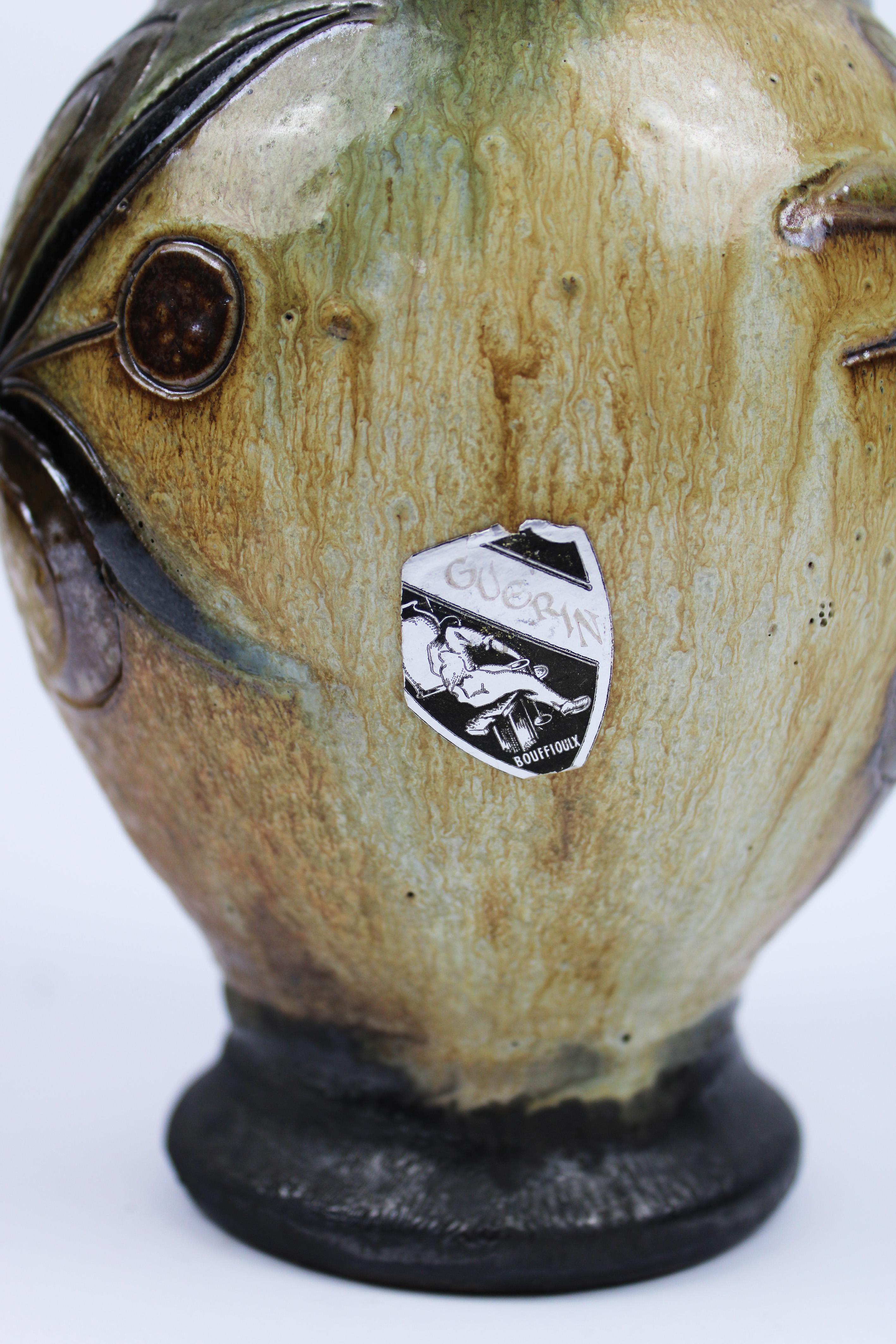 Céramique Vase de Guerin Ceramic des années 1950 Art déco France en vente