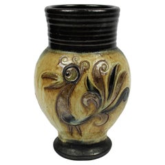Vase de Guerin Ceramic des années 1950 Art déco France