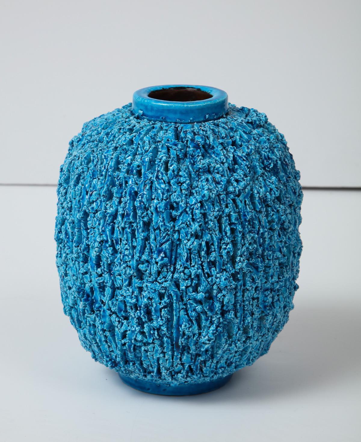 Vase by Gunnar Nylund, Scandinavian, Mid-Century, Turquoise, 