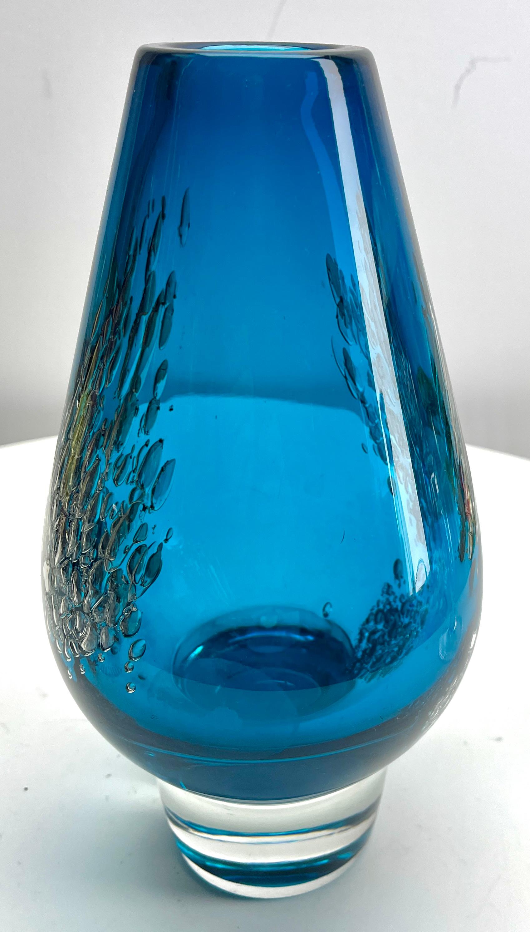 Fatto a mano Vaso di Heinrich Löffelhardt per Schott Zwiesel, anni '50 in vendita