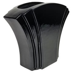 Vaso di Hyalyn in ceramica smaltata Art Deco anni '70