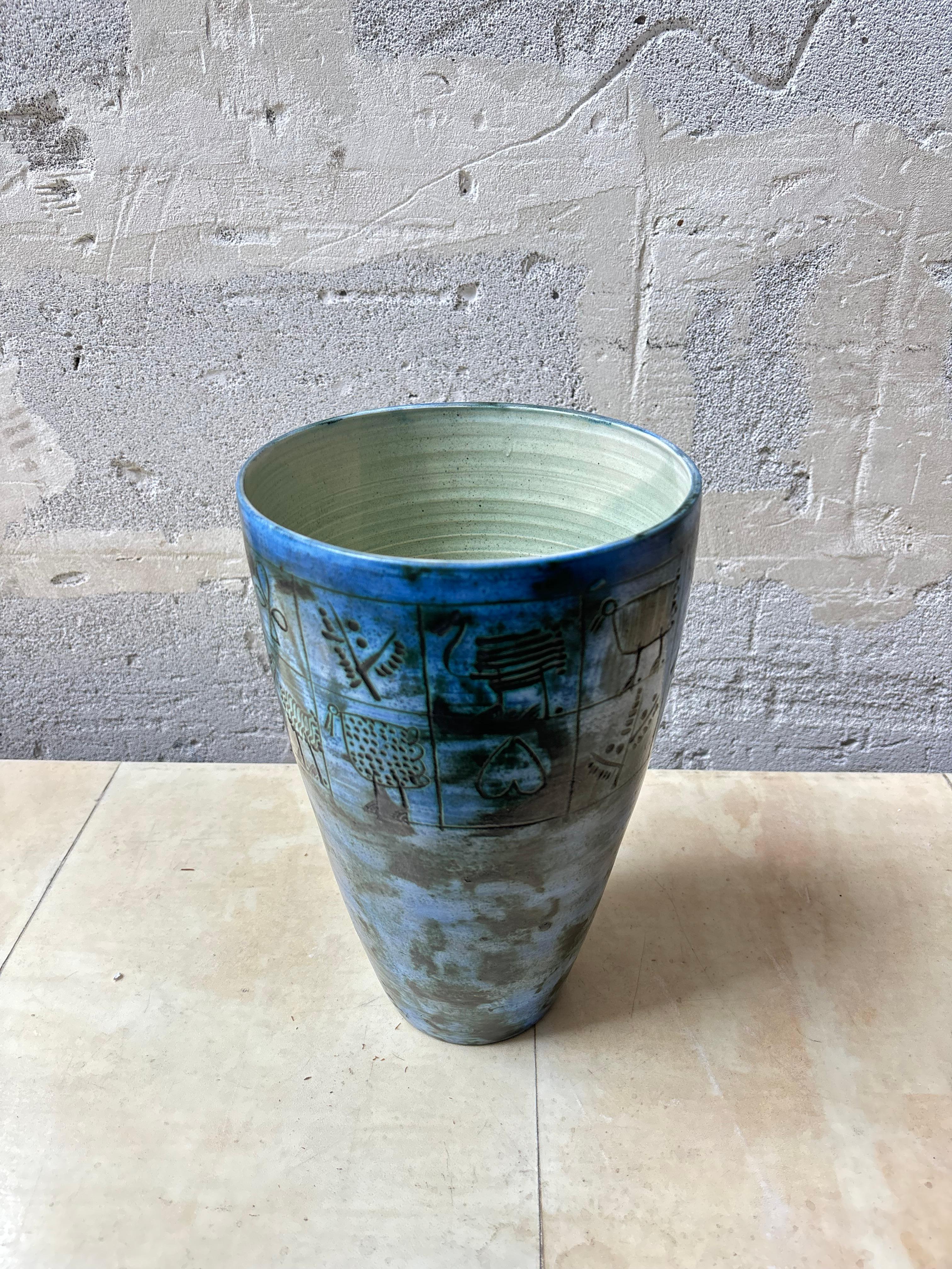 Jarrón de Jacques Blin Moderno en venta