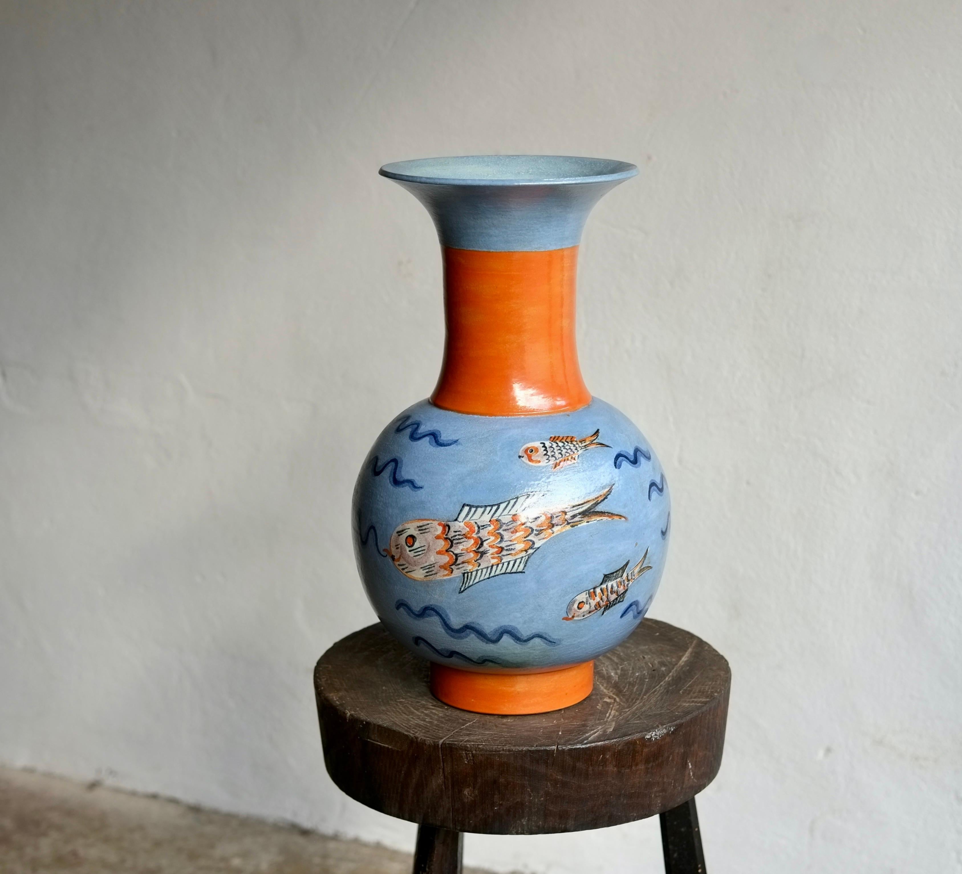 Vase By Kitty Rix Manufactured By The Wiener Werkstatte, 1929 For Sale