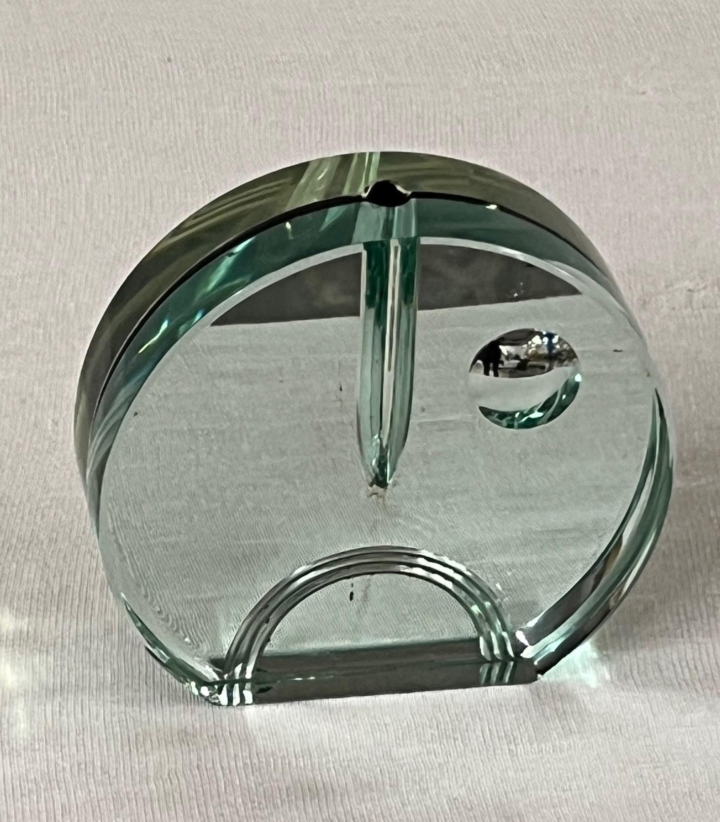 Crystal Vase by Luigi Radice and Pierangelo Gallotti For Sale