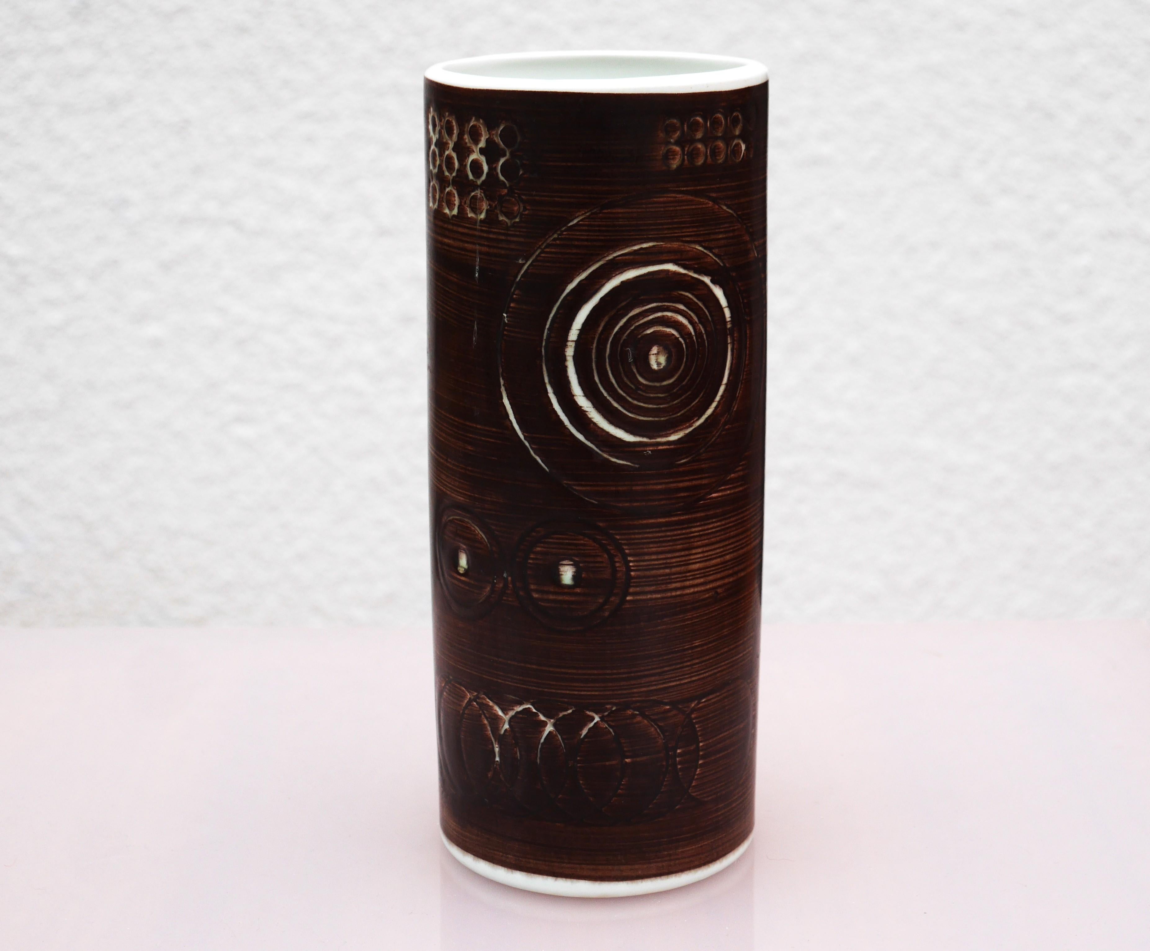Vase by Olle Alberius from the 'Sarek' Series for Rörstrand, Sweden. For Sale 2