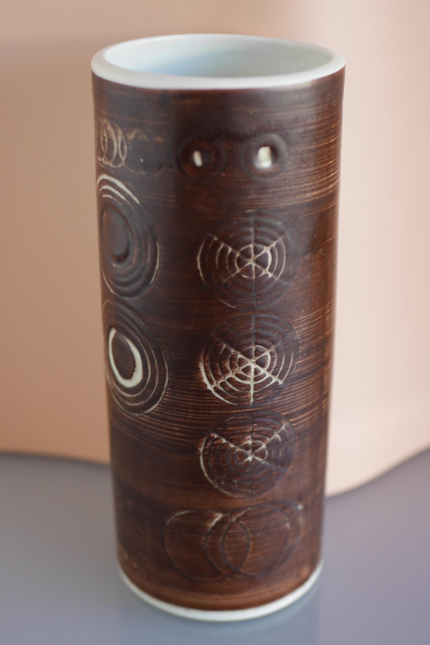 Vase by Olle Alberius from the 'Sarek' Series for Rörstrand, Sweden. For Sale 6