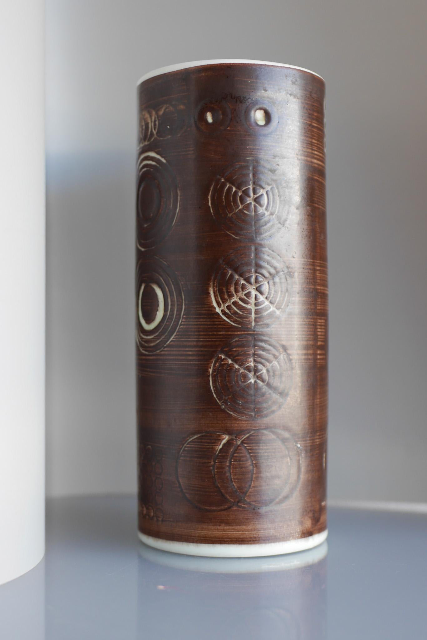 Vase by Olle Alberius from the 'Sarek' Series for Rörstrand, Sweden. For Sale 8