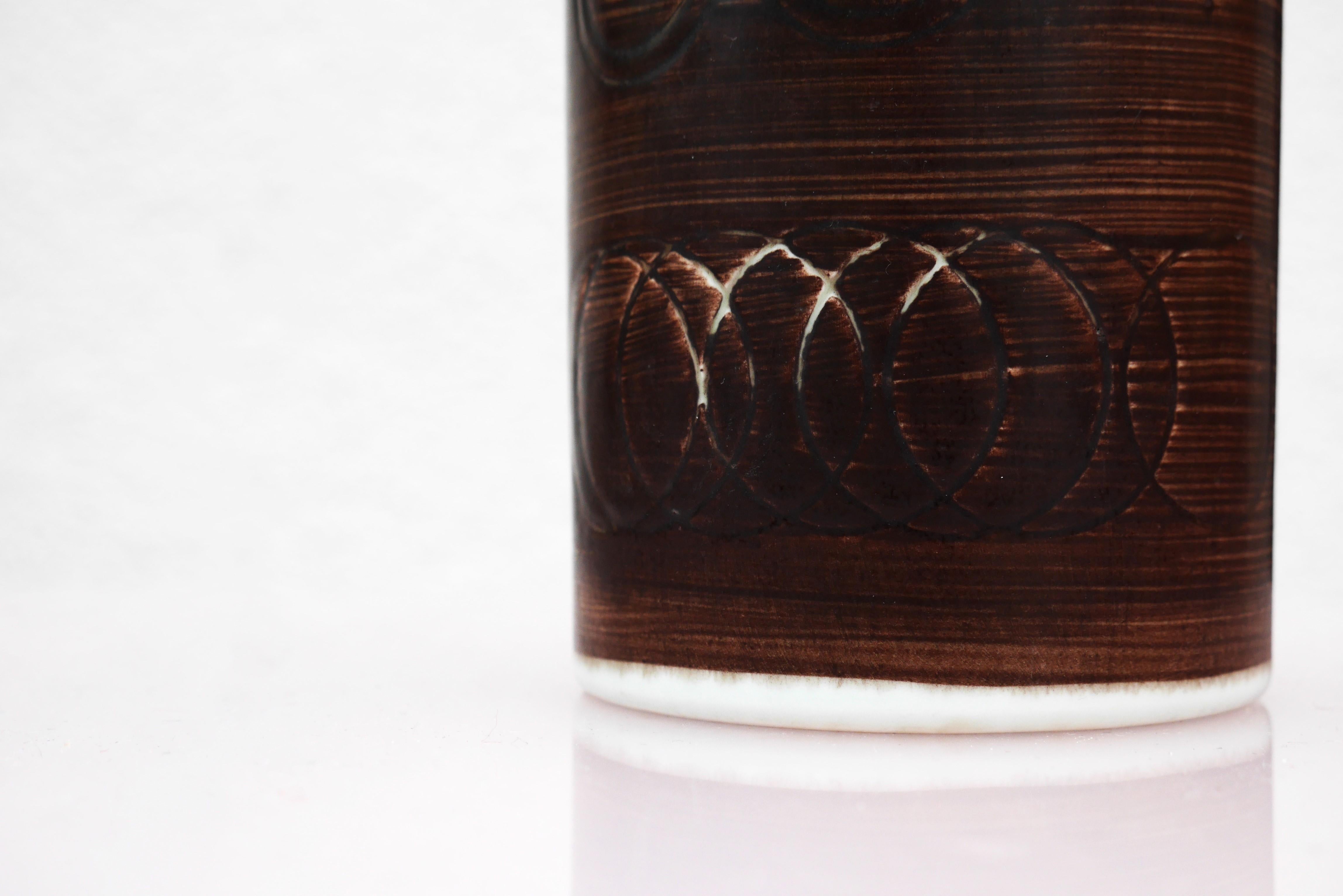 Mid-20th Century Vase by Olle Alberius from the 'Sarek' Series for Rörstrand, Sweden. For Sale