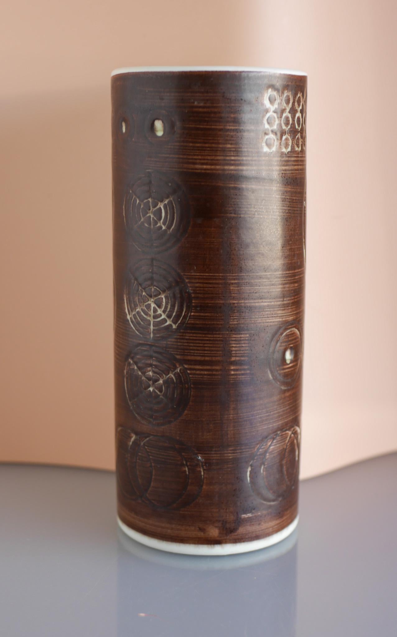 Mid-20th Century Vase by Olle Alberius from the 'Sarek' Series for Rörstrand, Sweden. For Sale