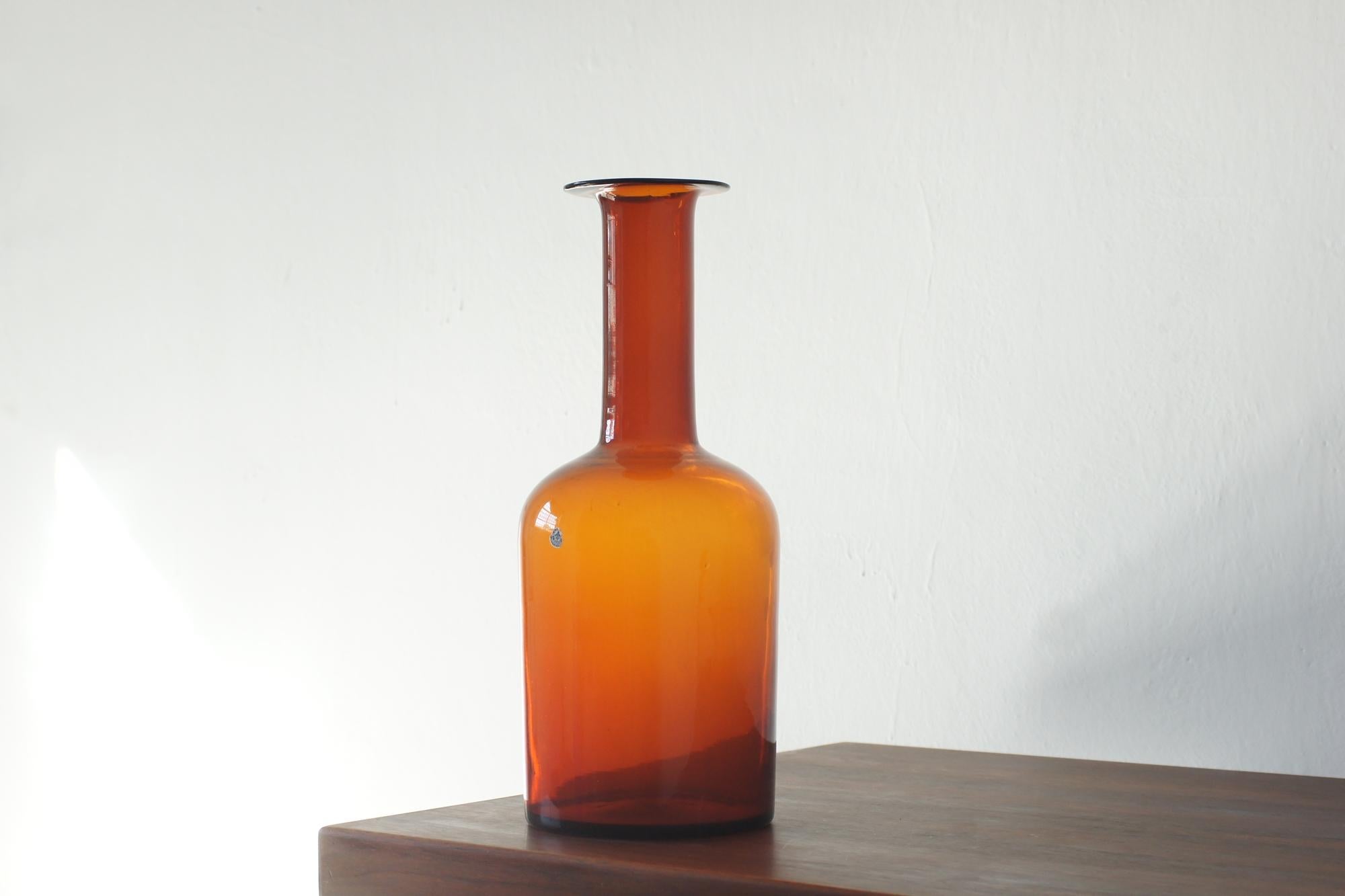 Jarrón de Otto Brauer para Holmegaard, años 60 en Bueno estado para la venta en KUTNO, PL
