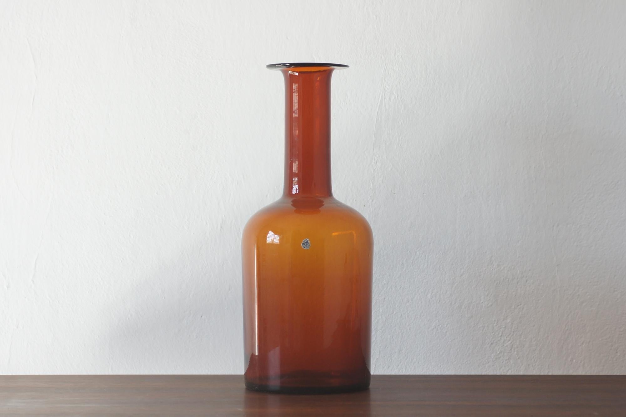 Jarrón de Otto Brauer para Holmegaard, años 60 Vidrio en venta