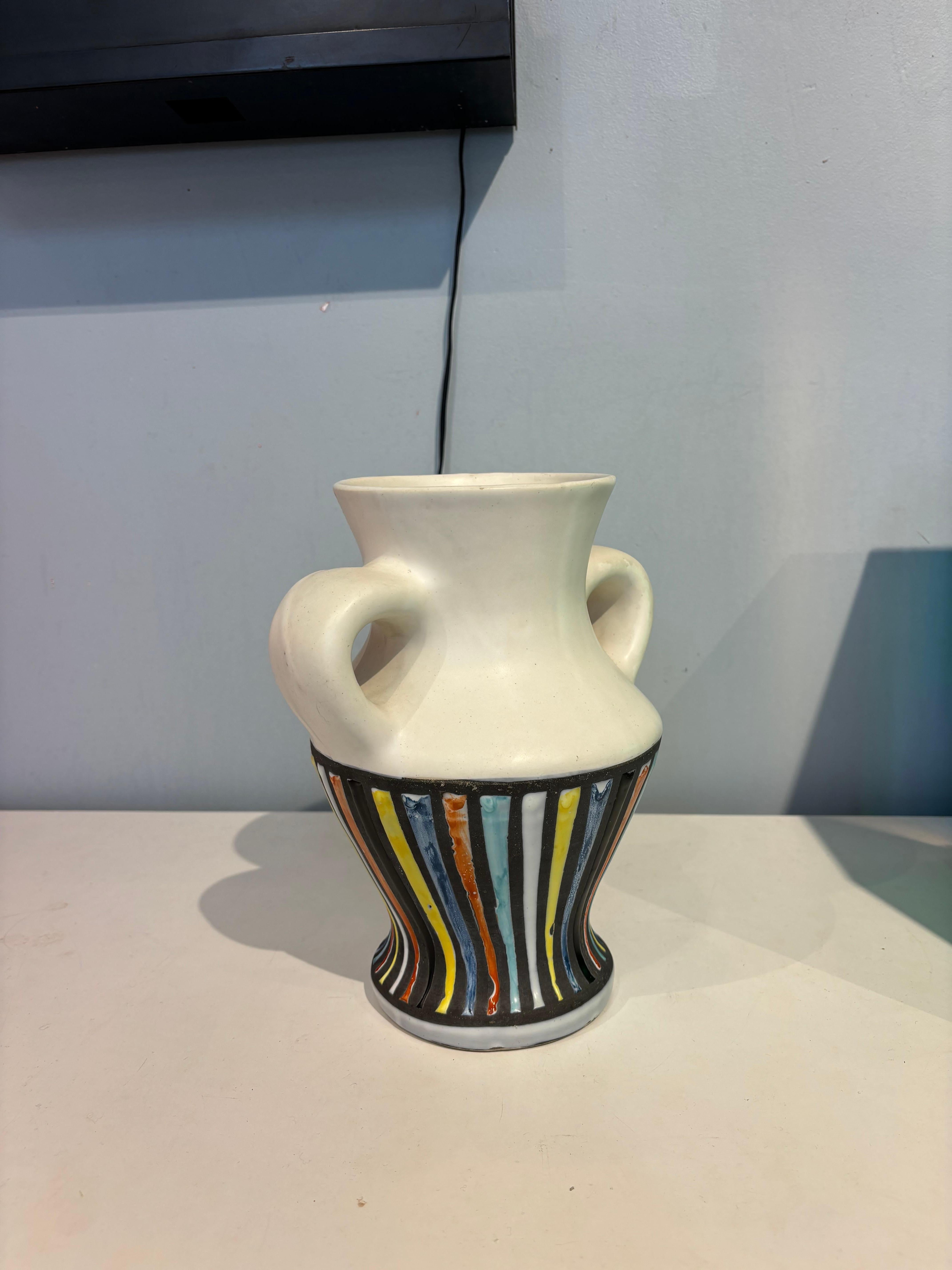 Mid-20th Century Vase by Roger Capron For Sale
