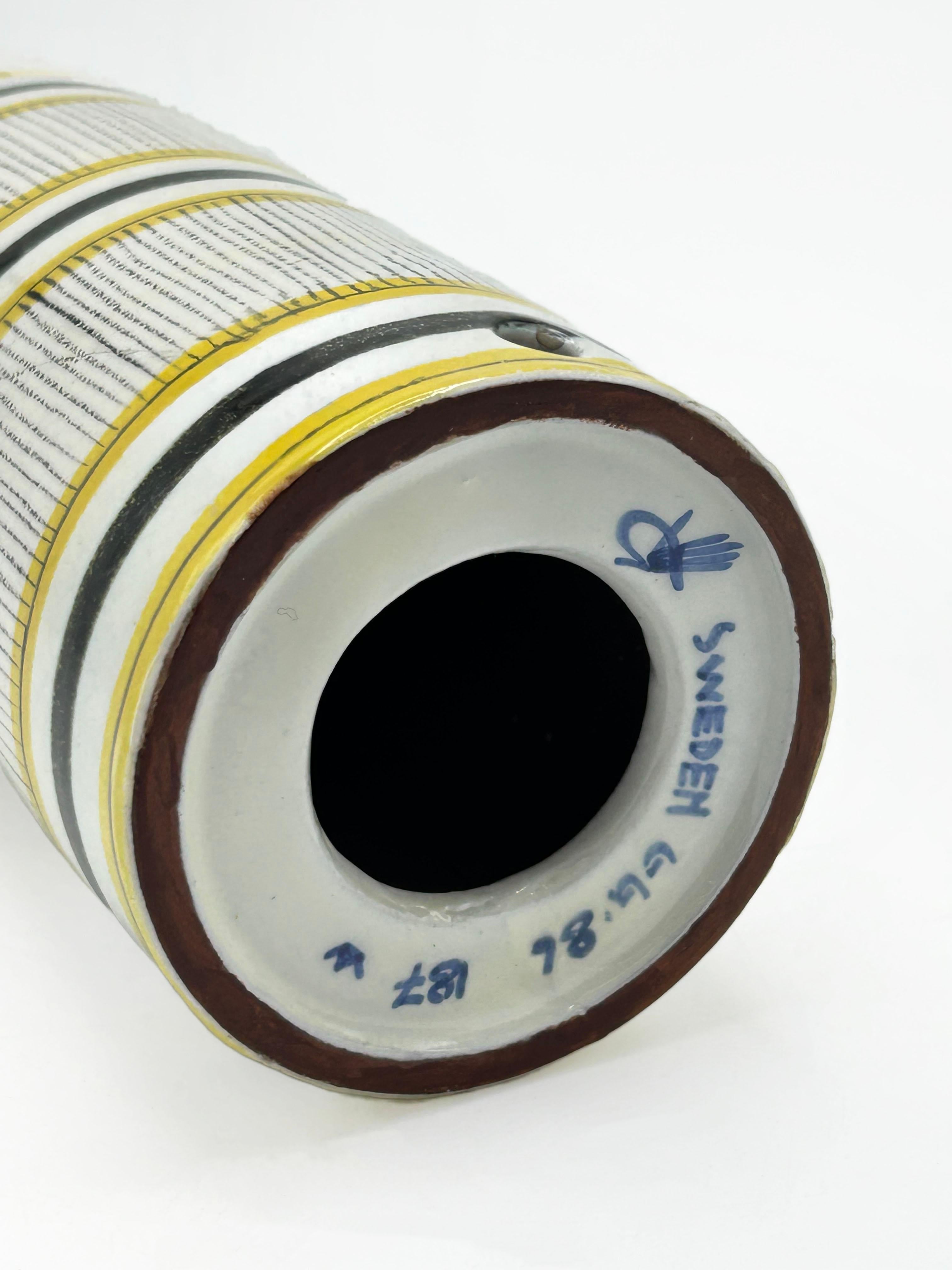 Mid-Century moderno Vaso di Stig Lindberg per Gustavsberg, Svezia in vendita