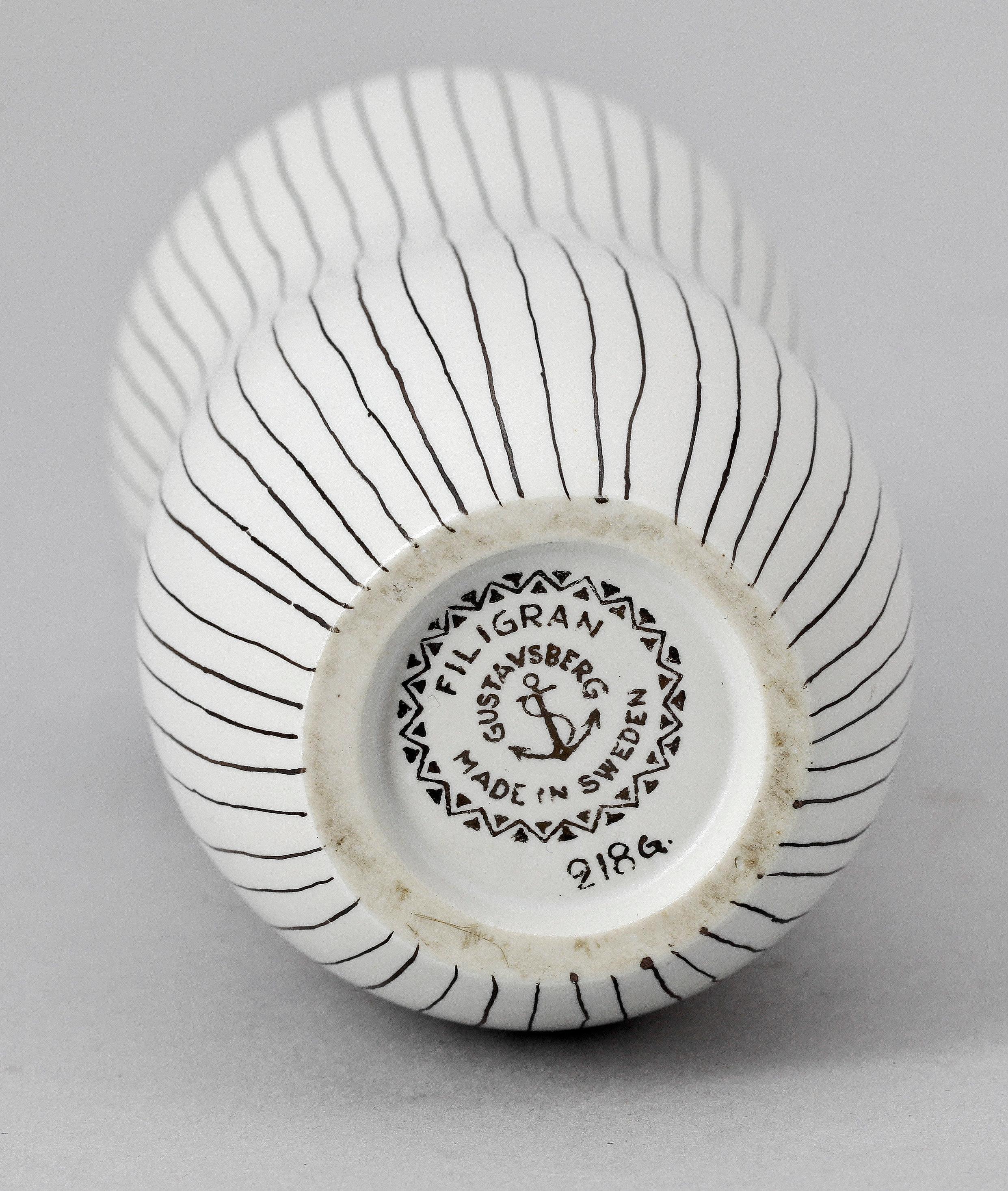 Mid-Century moderno Vaso di Stig Lindberg 