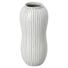 Vase by Stig Lindberg Silver "Filigran"for Gustavsberg Sweden 1960 Signed
