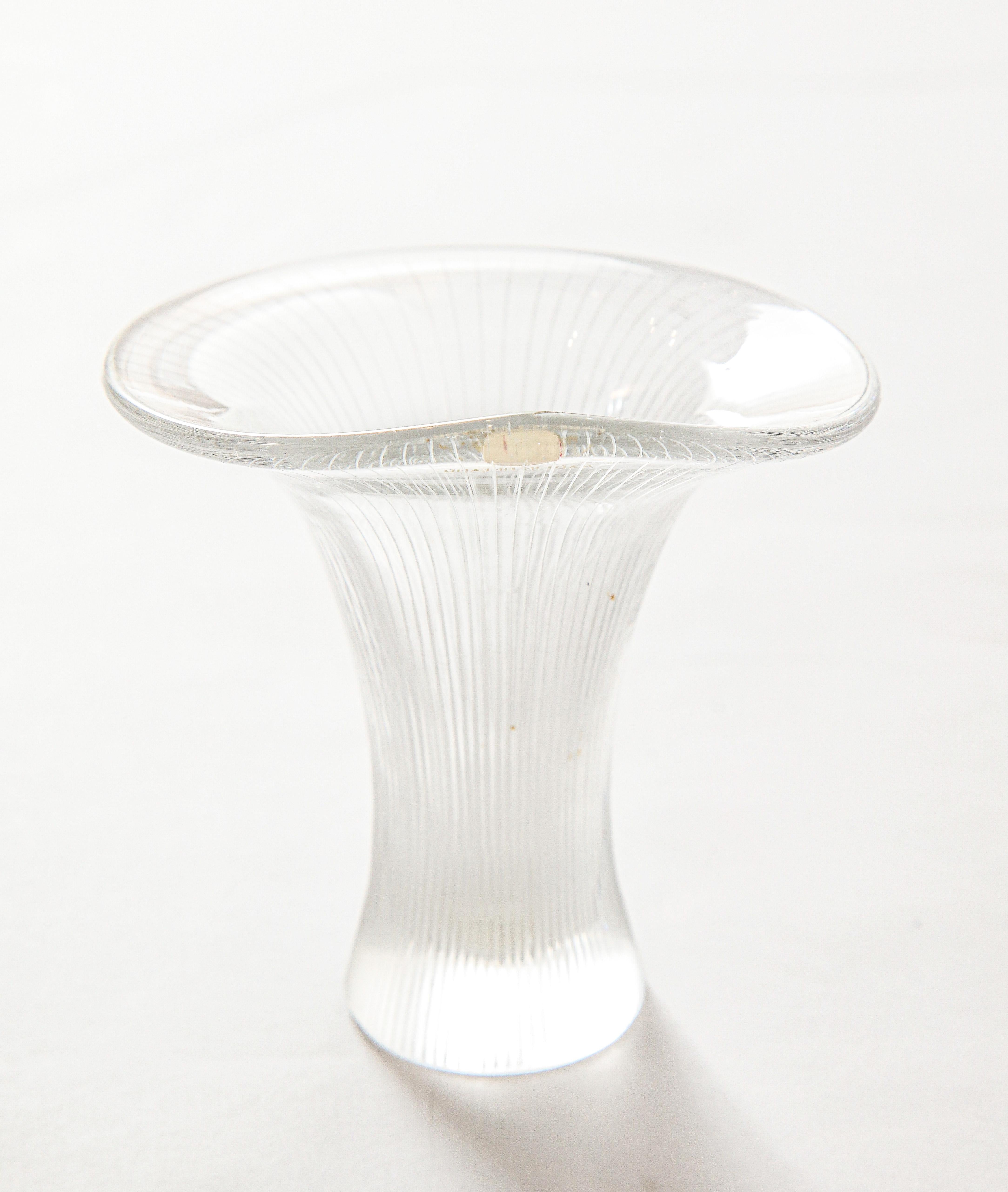 Vase von Tapio Wirkkala, skandinavisches Midcentury-Design, „Kantarelli“, Finnland (Finnisch) im Angebot